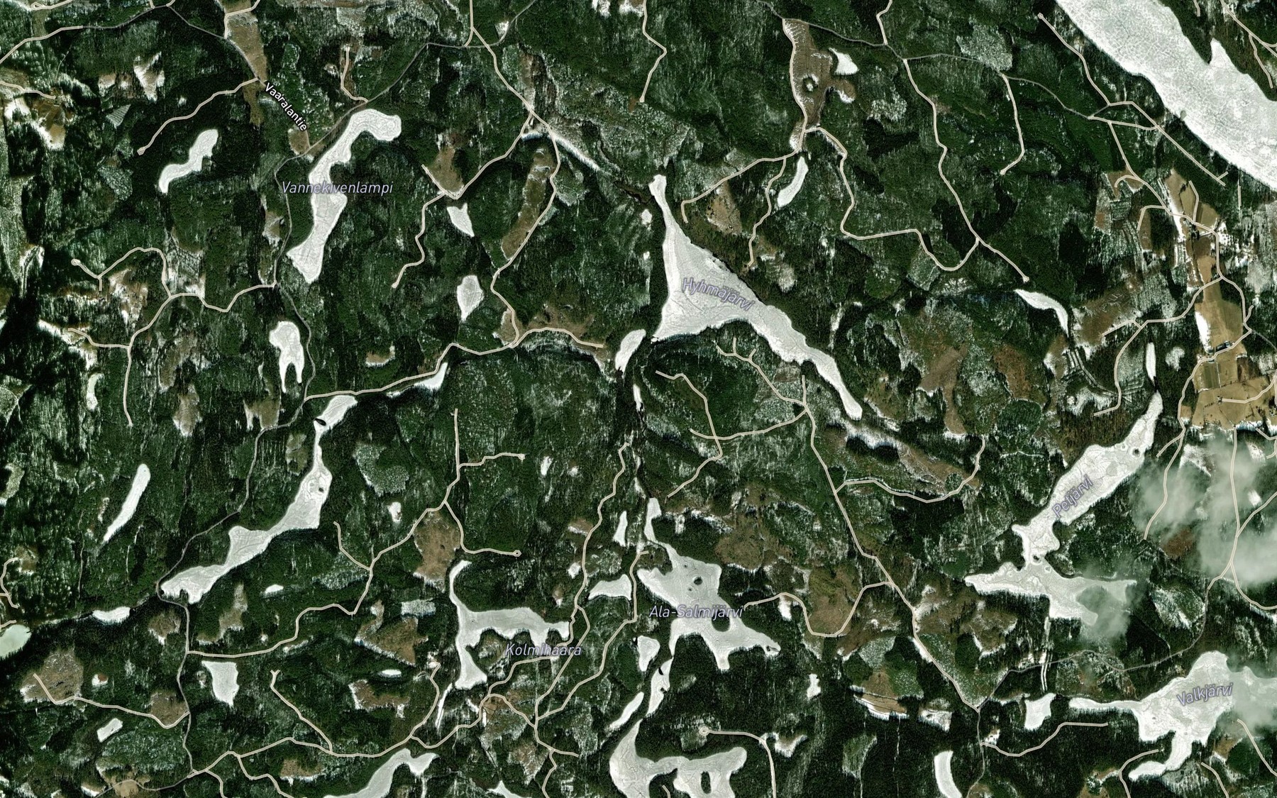 Satellite map of the Pieni Pajulampi