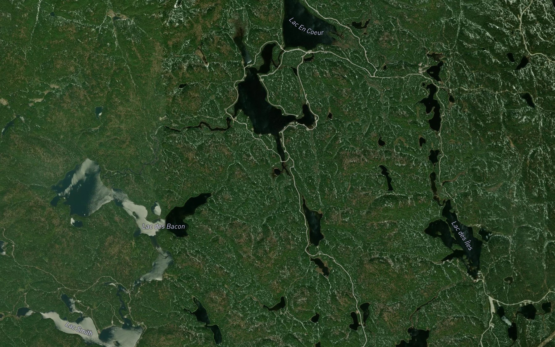Satellite map of the Lac Floriant