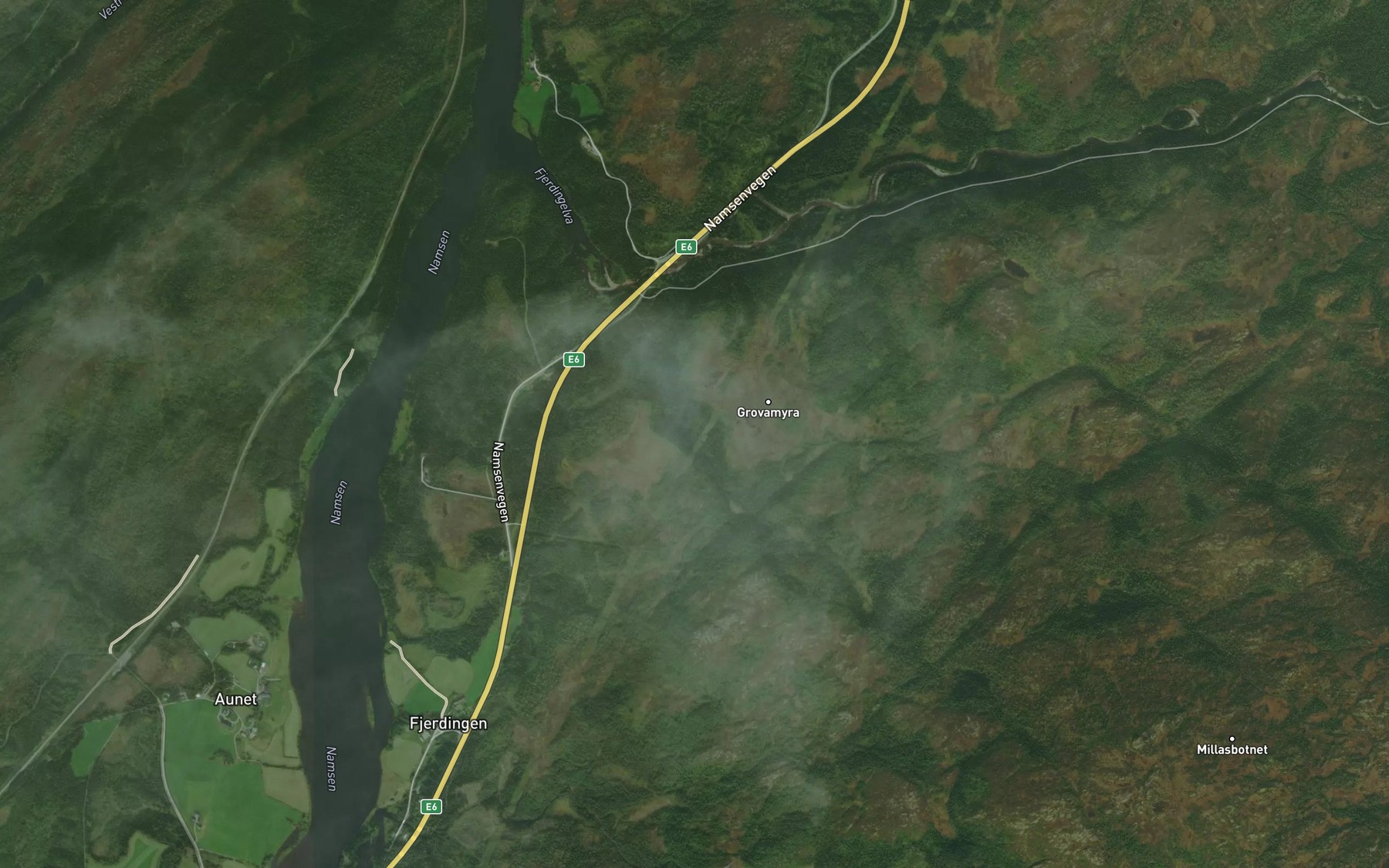 Satellite map of the Litlaa