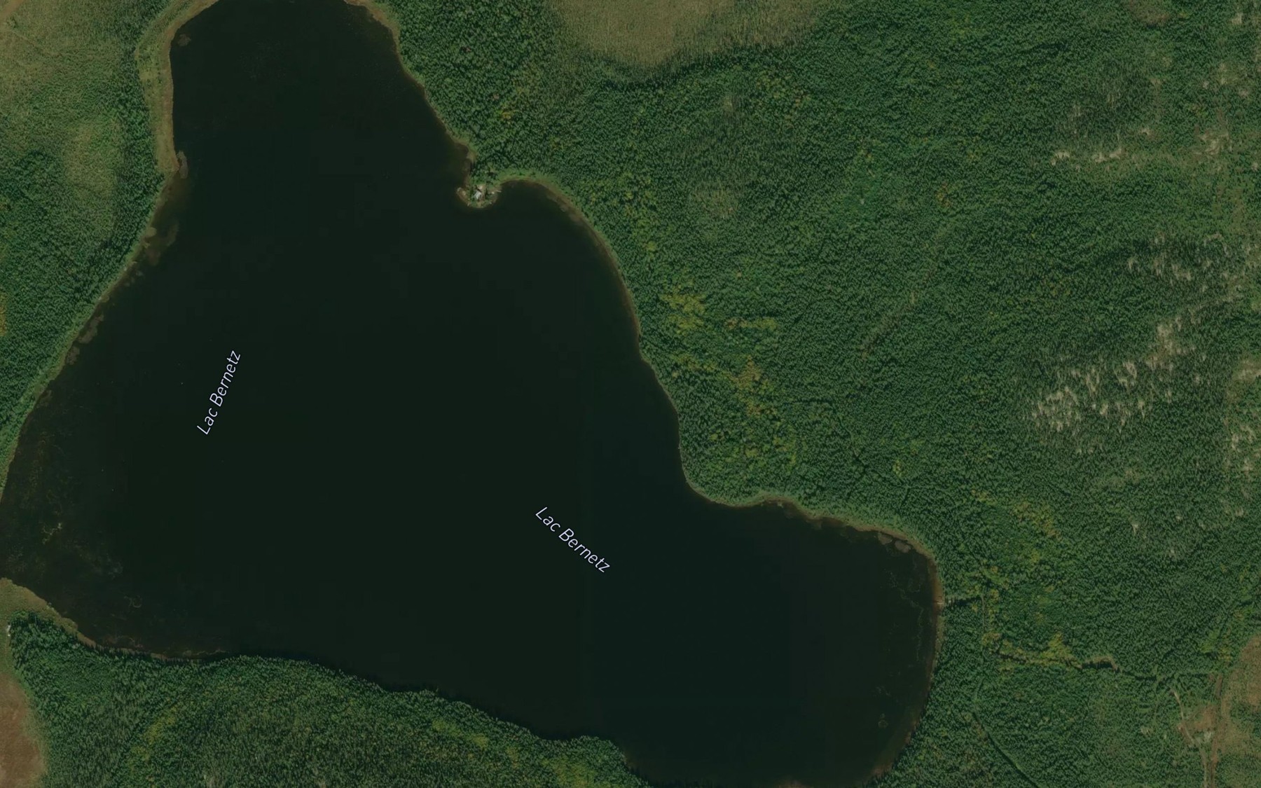 Satellite map of the Lac Bernetz
