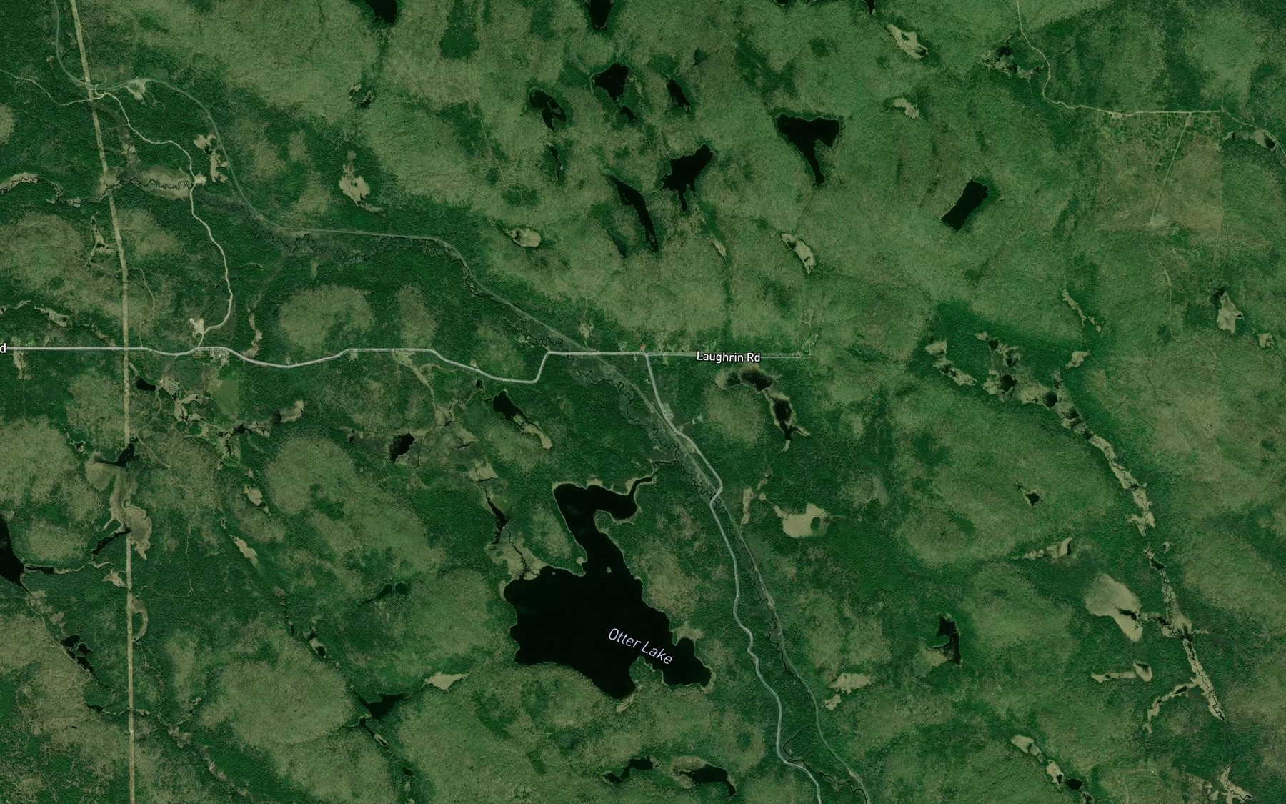 Satellite map of the Widdifield Creek