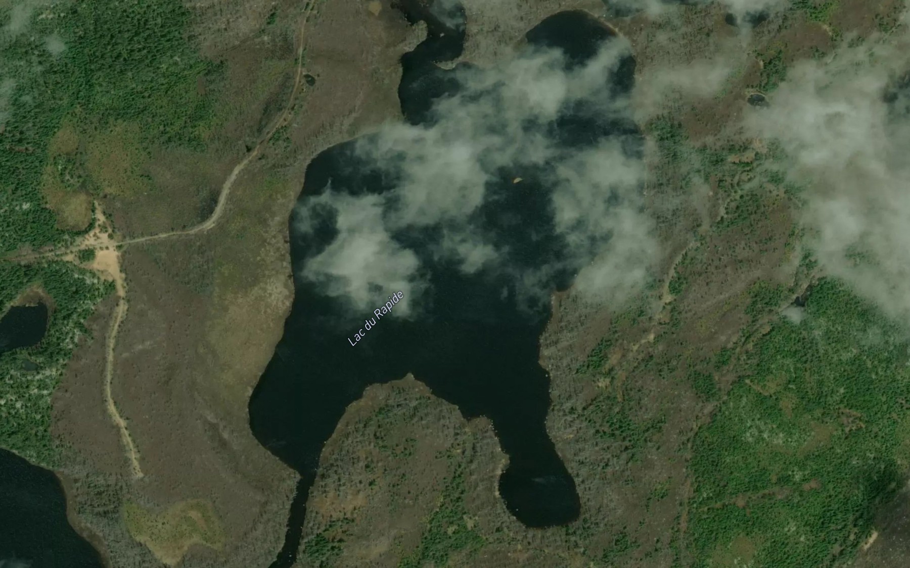 Satellite map of the Lac du Rapide