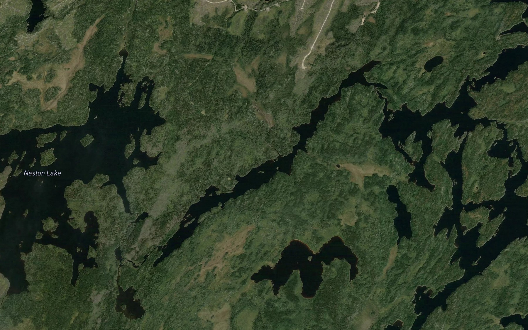 Satellite map of the Devizes Lake