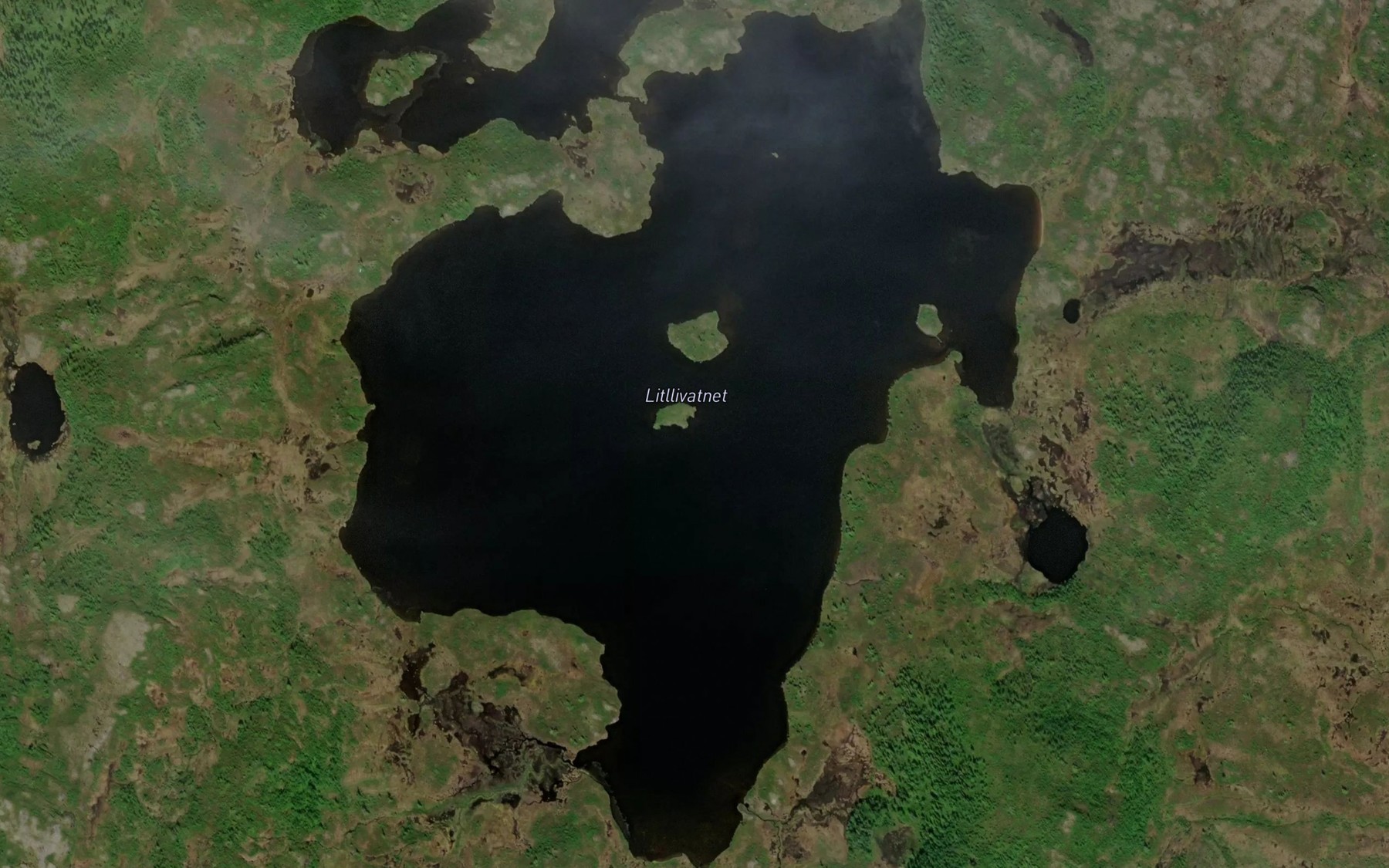 Satellite map of the Litlelivatnet