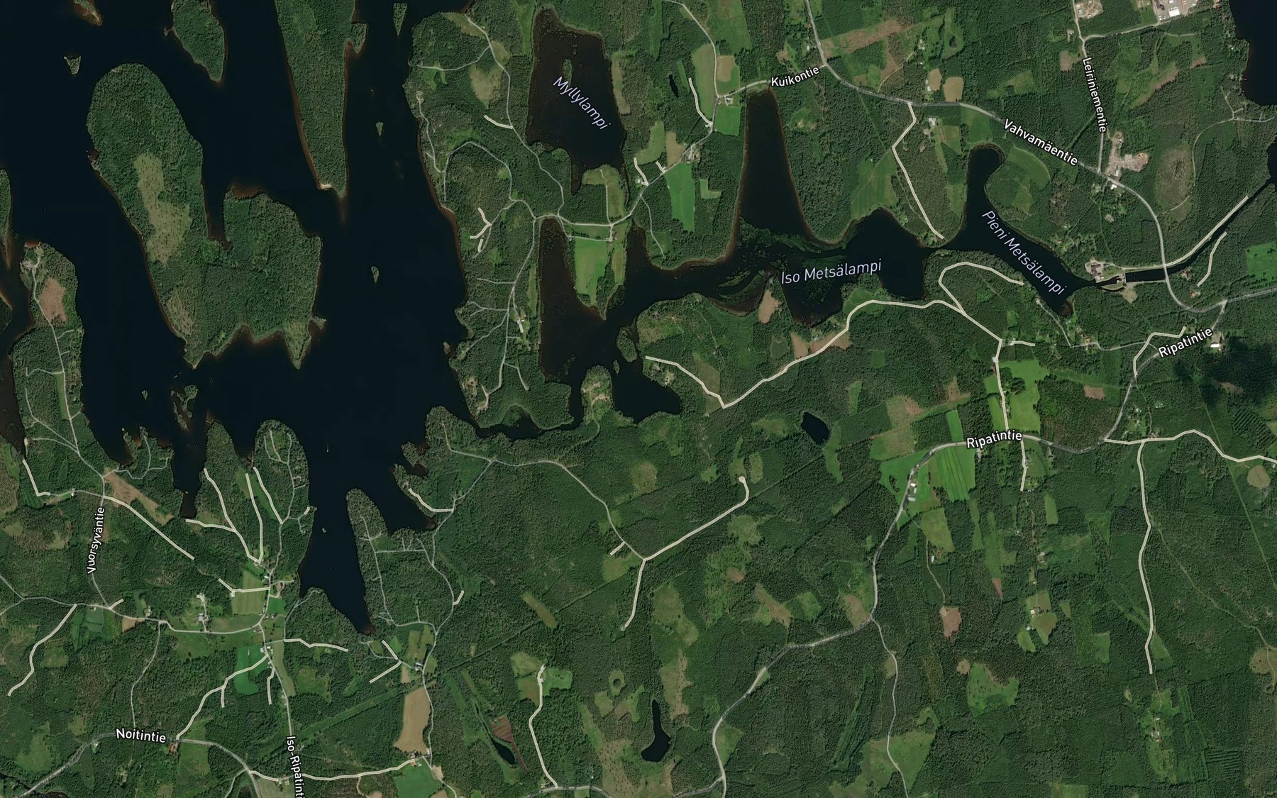 Satellite map of the Syvalahti