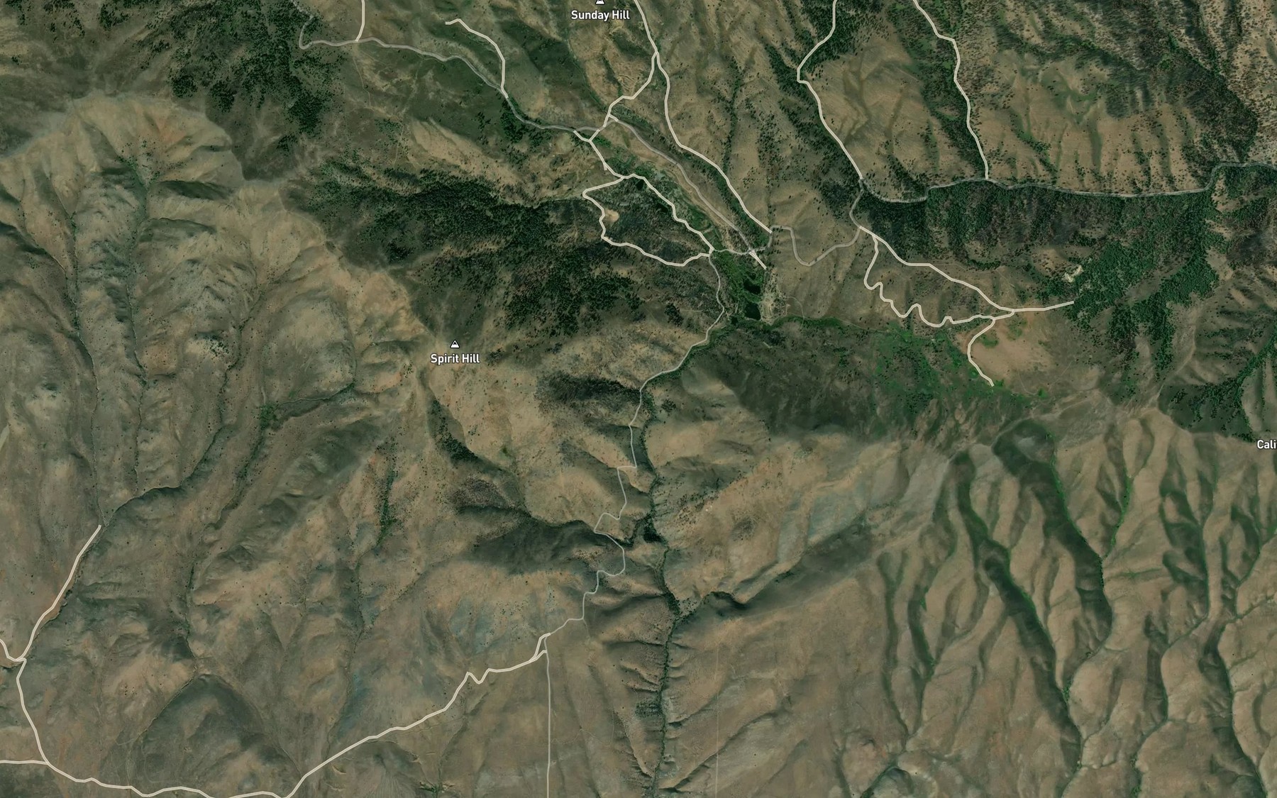 Satellite map of the Rock Spring