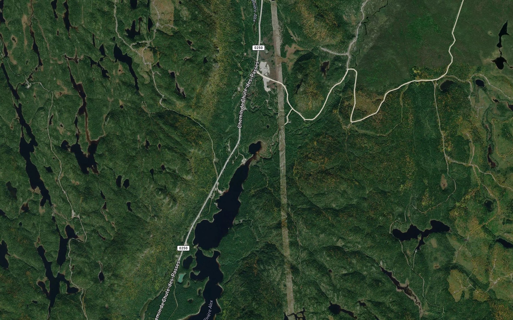 Satellite map of the Ruisseau Potvin