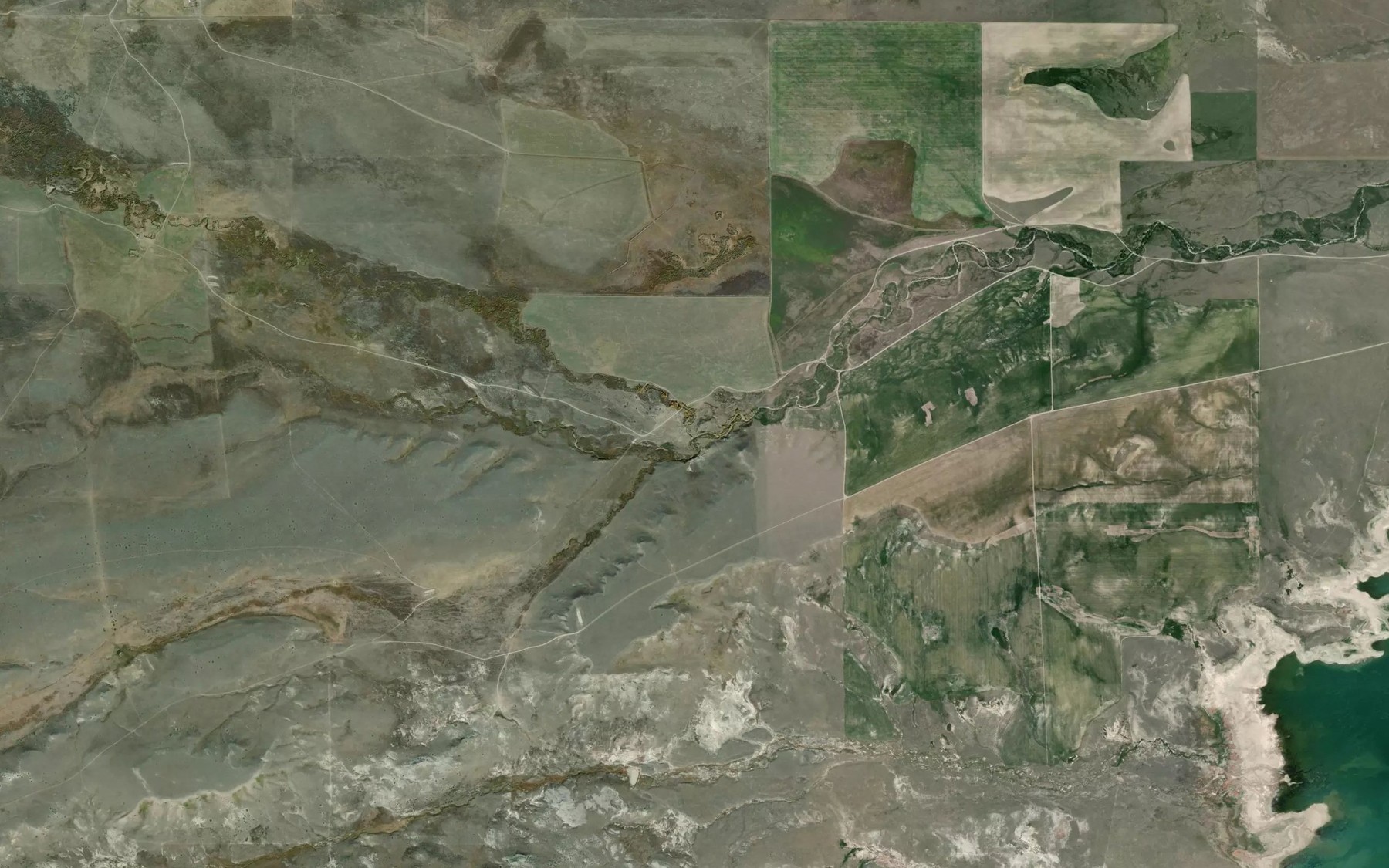 Satellite map of the Clark Fork Muddy Creek