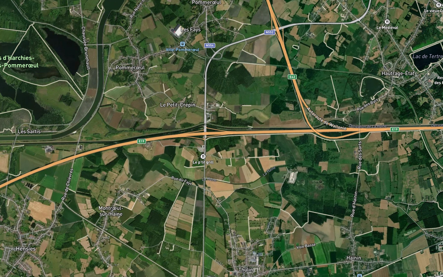 Satellite map of the Moulin