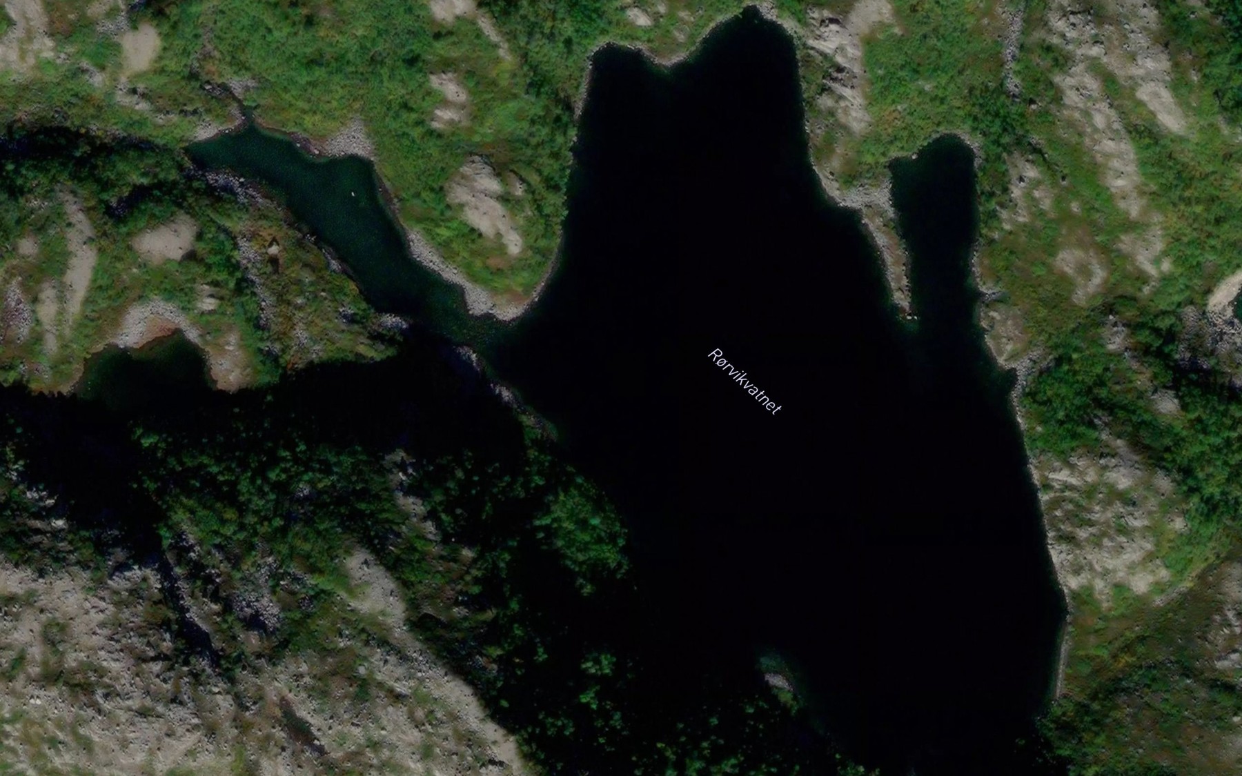 Satellite map of the Rorvikvatnet