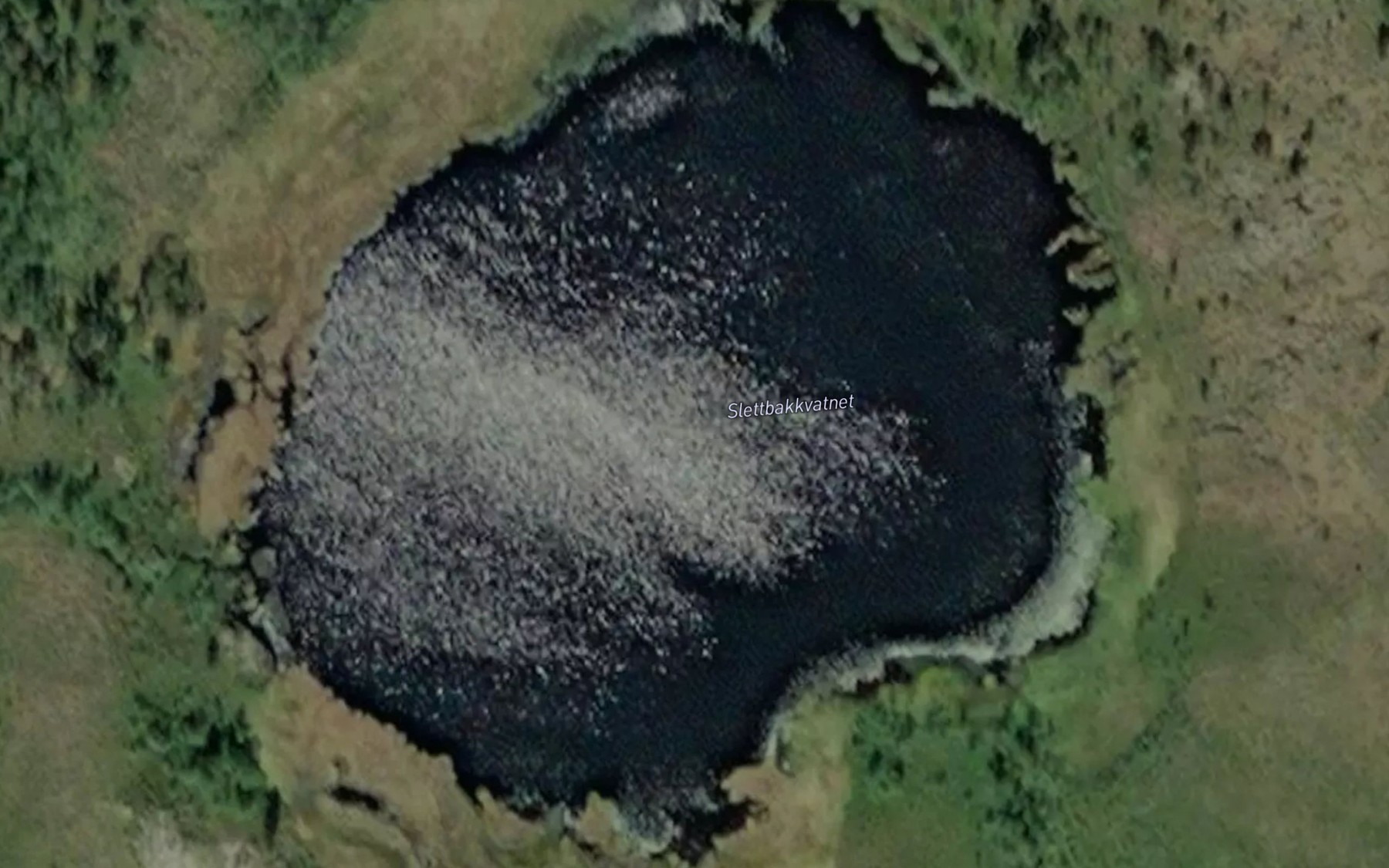 Satellite map of the Slettbakkvatnet