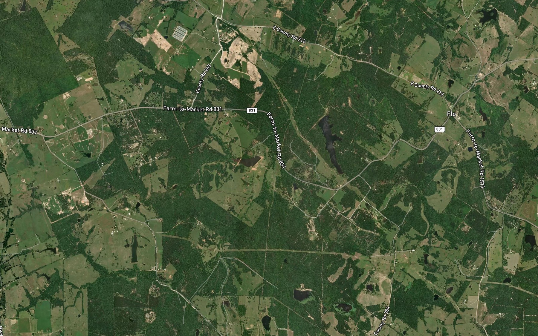 Satellite map of the Patterson Branch