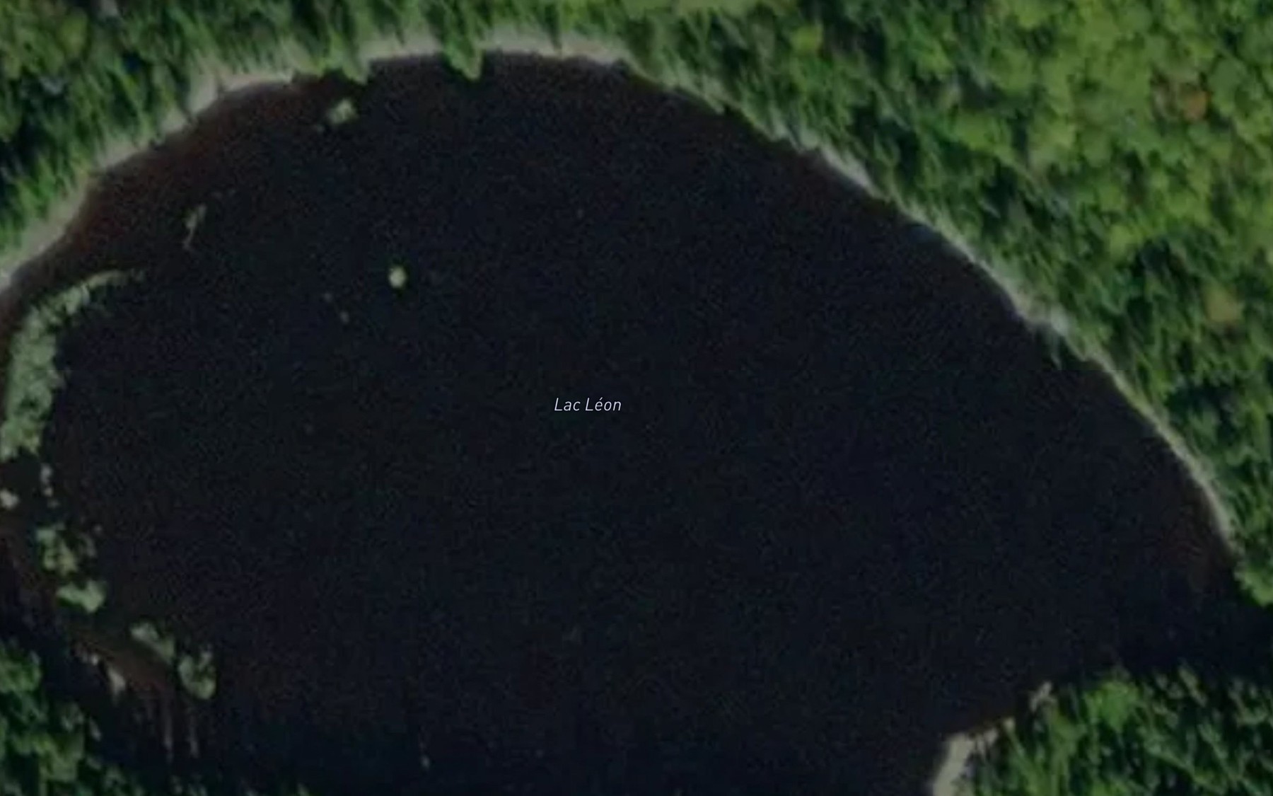 Satellite map of the Lac Leon