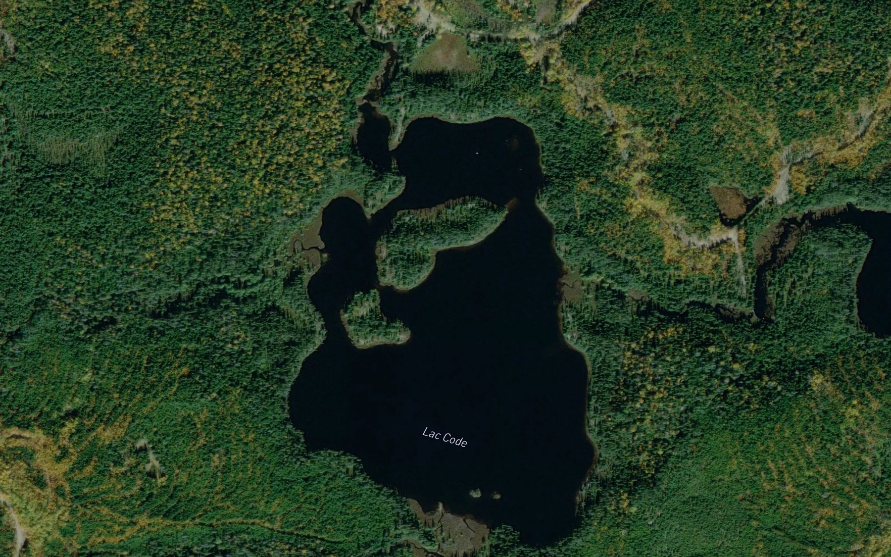 Satellite map of the Lac Code