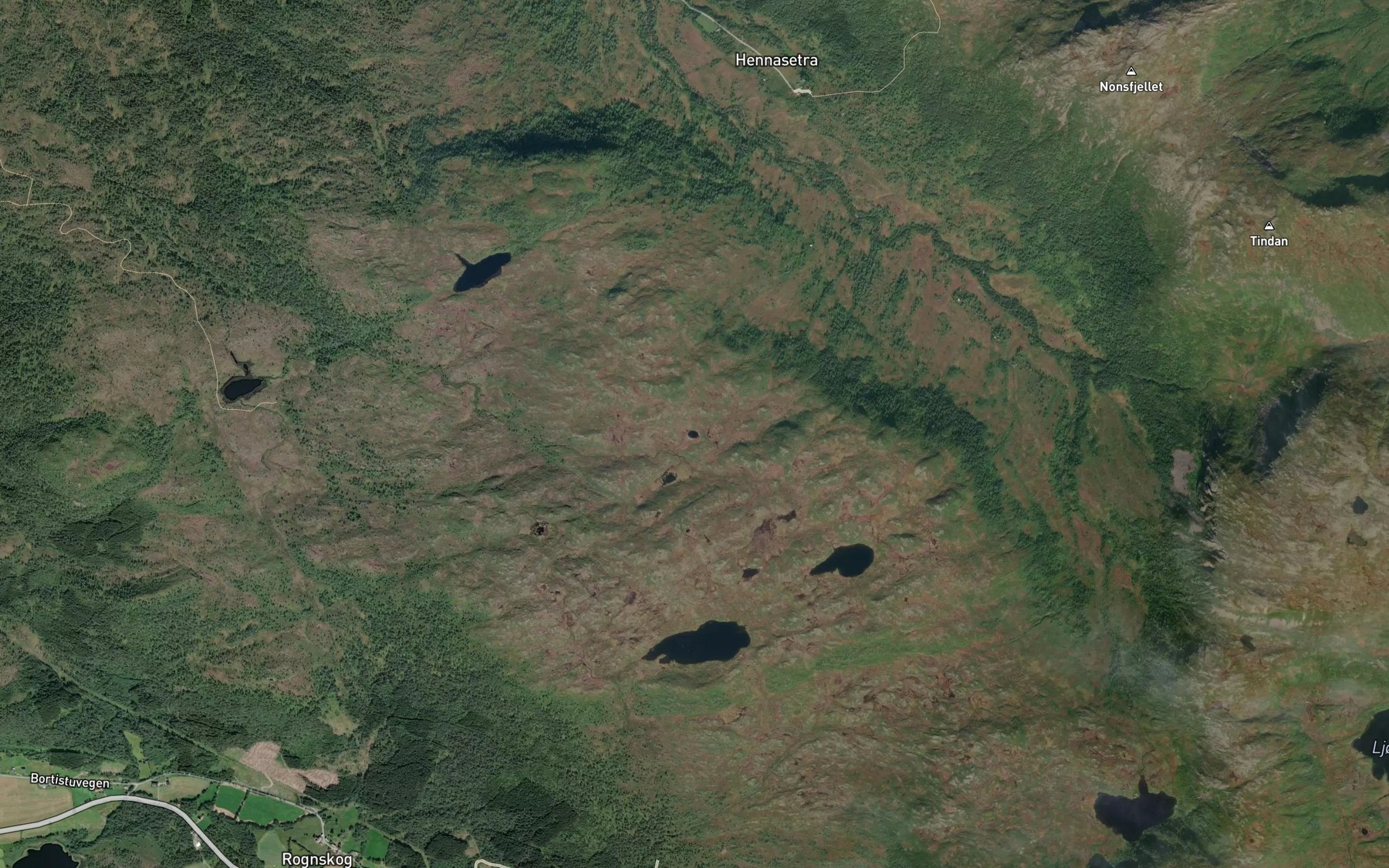 Satellite map of the Rundtjonna