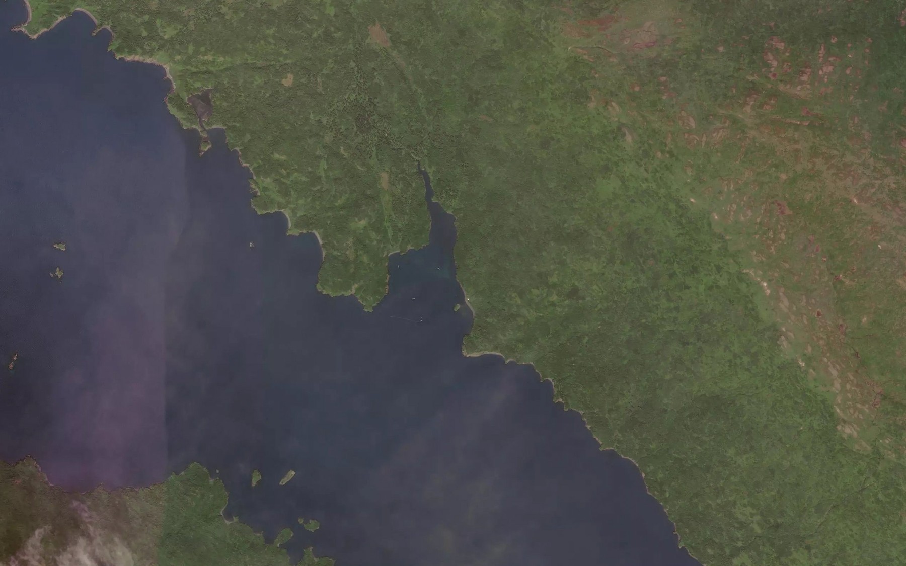 Satellite map of the Telrod Cove