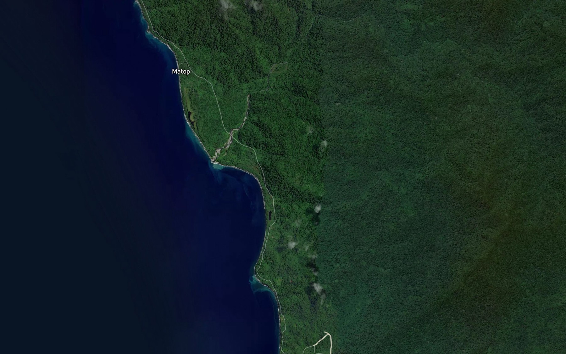 Satellite map of the Watun River