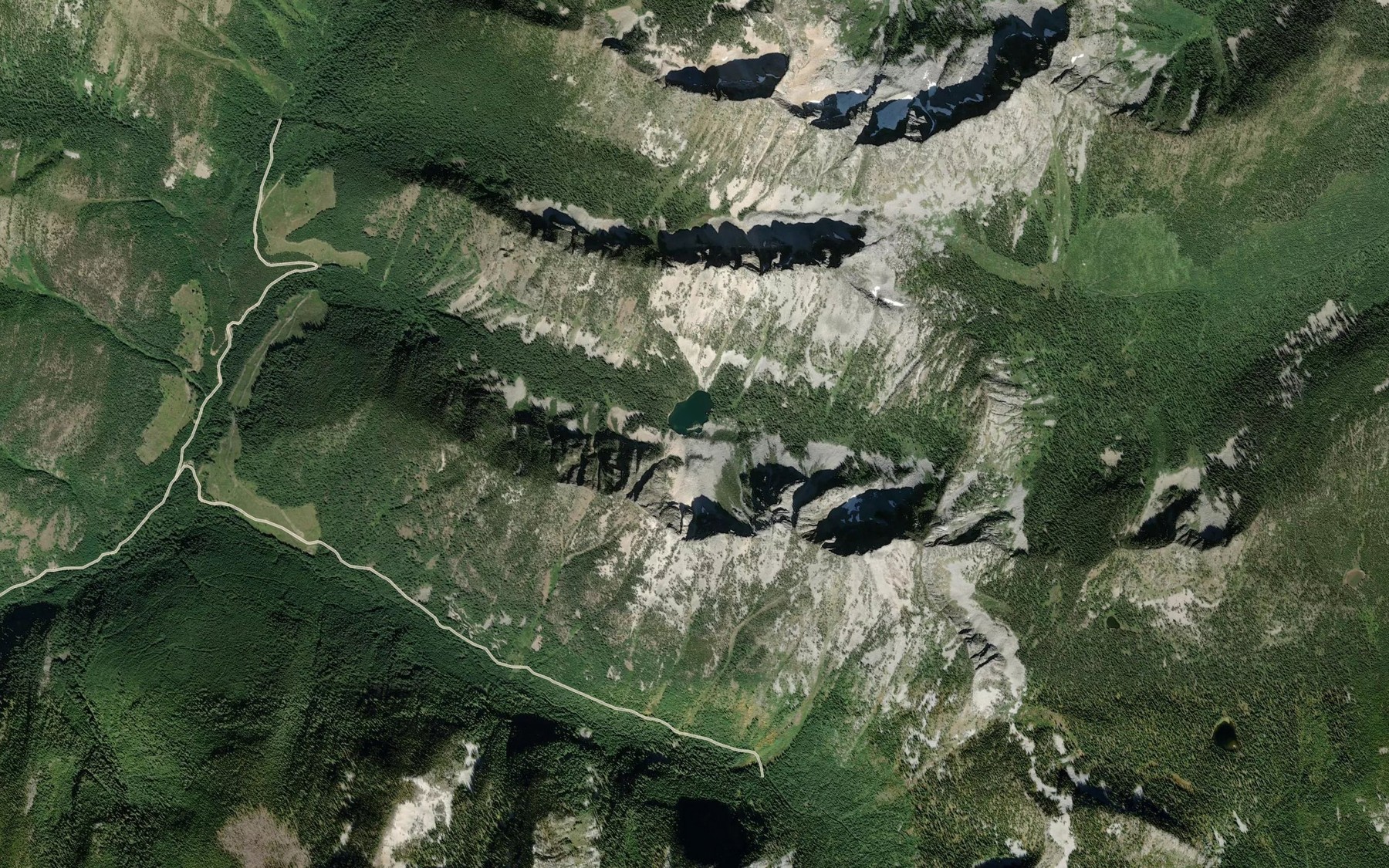 Satellite map of the Panther Lake