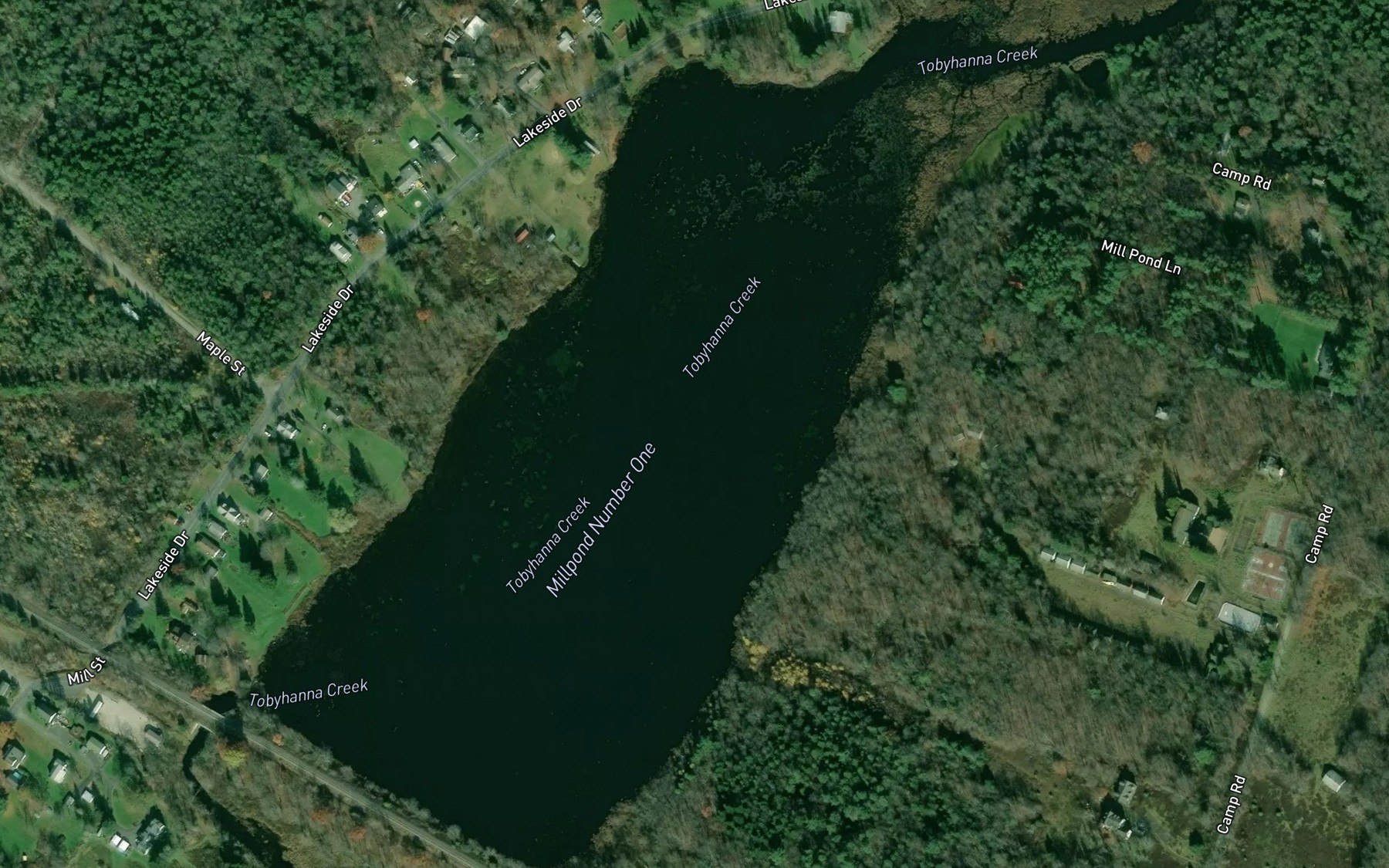 Satellite map of the Millpond Number One