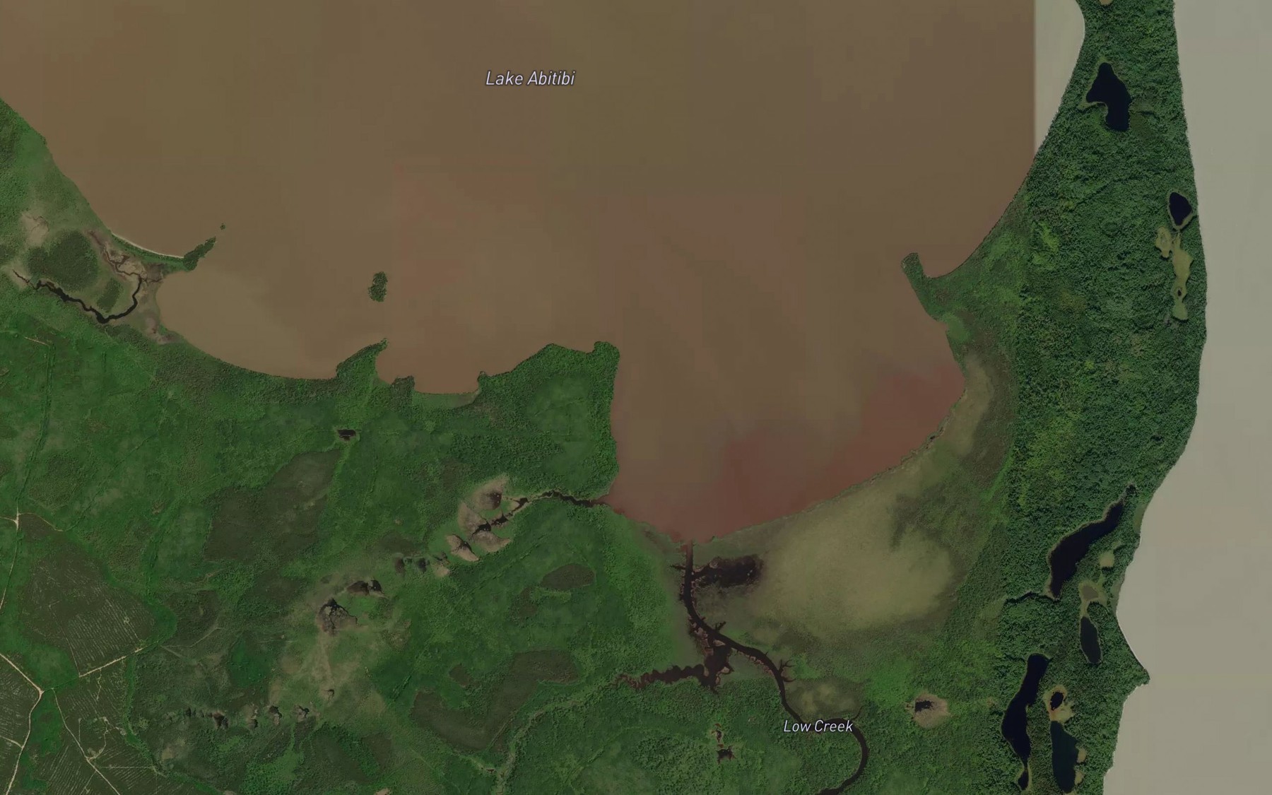 Satellite map of the Low Creek