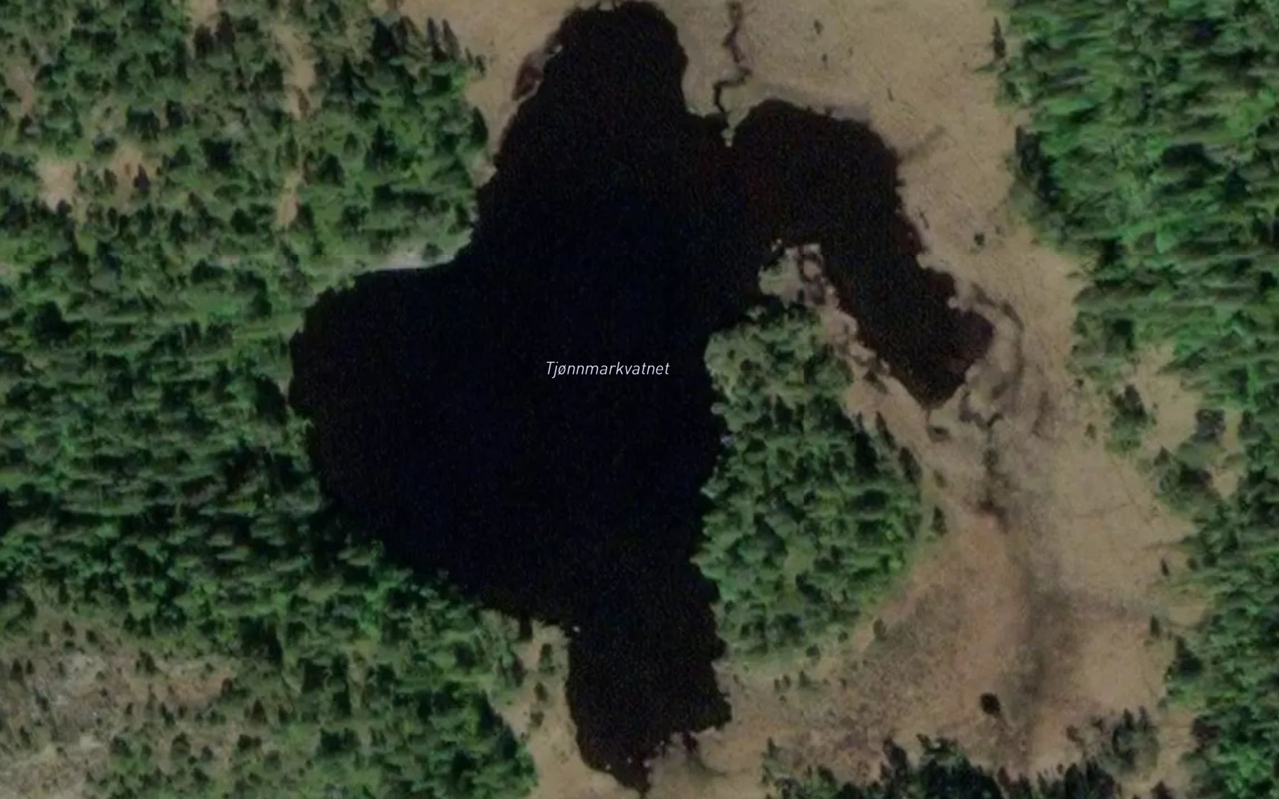Satellite map of the Tjornmarkvatnet