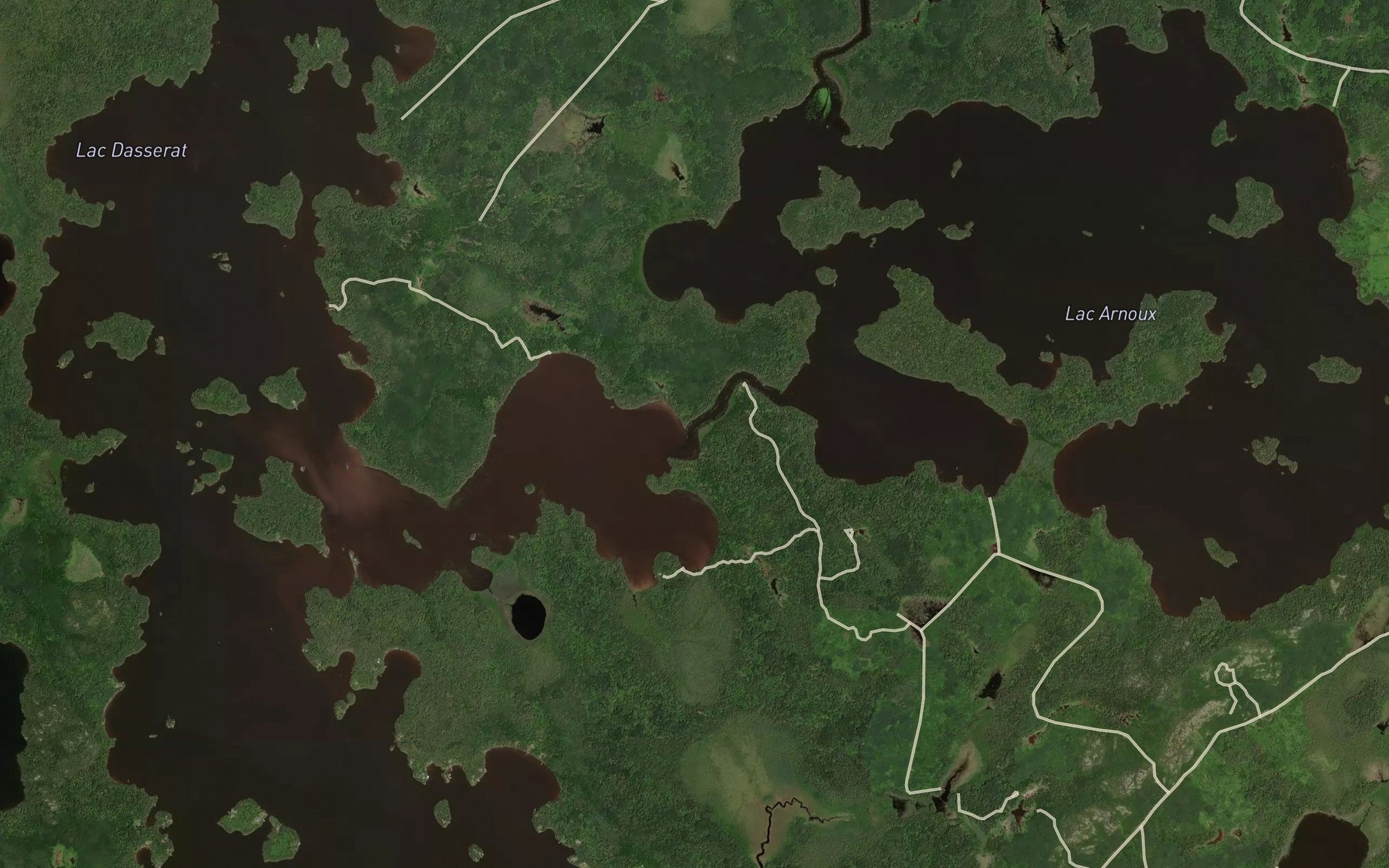 Satellite map of the Riviere Arnoux