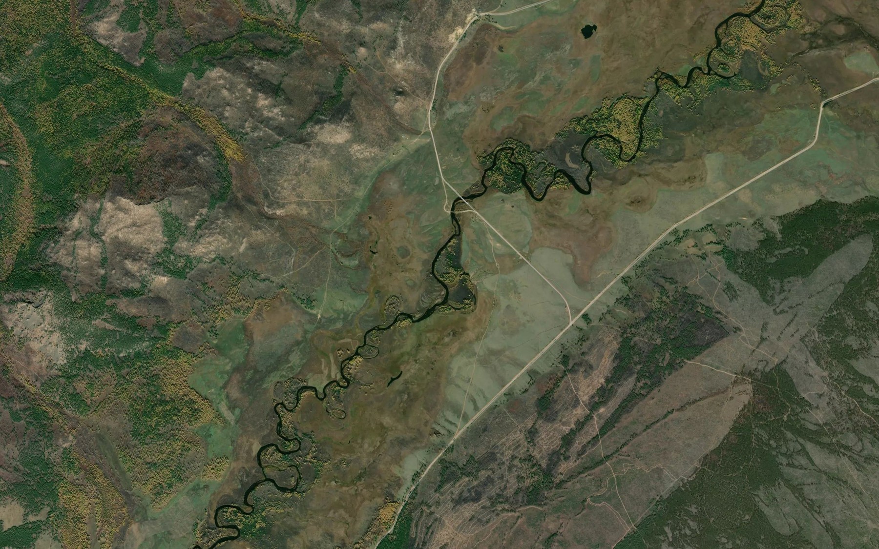 Satellite map of the Takharkhay