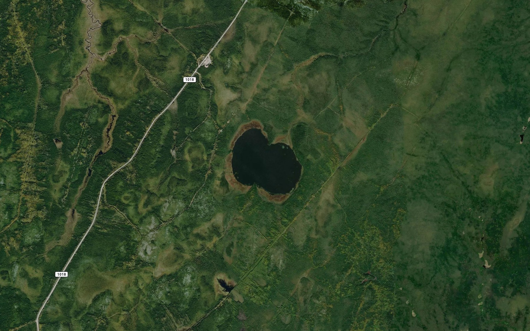 Satellite map of the Lac McLeod