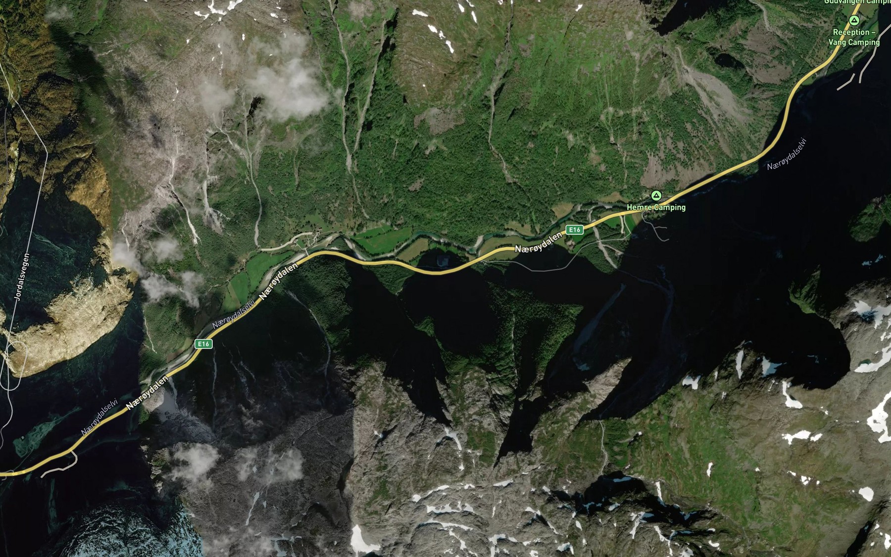 Satellite map of the Vetlevotni