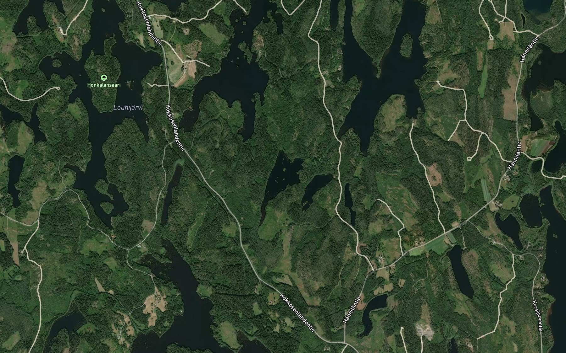 Satellite map of the Niittu-Vahvanen
