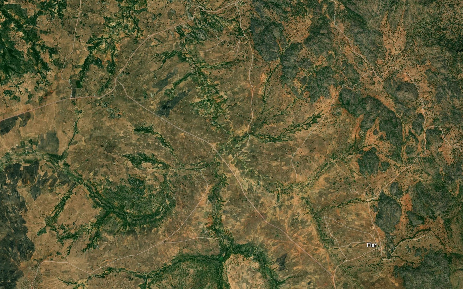 Satellite map of the Titel