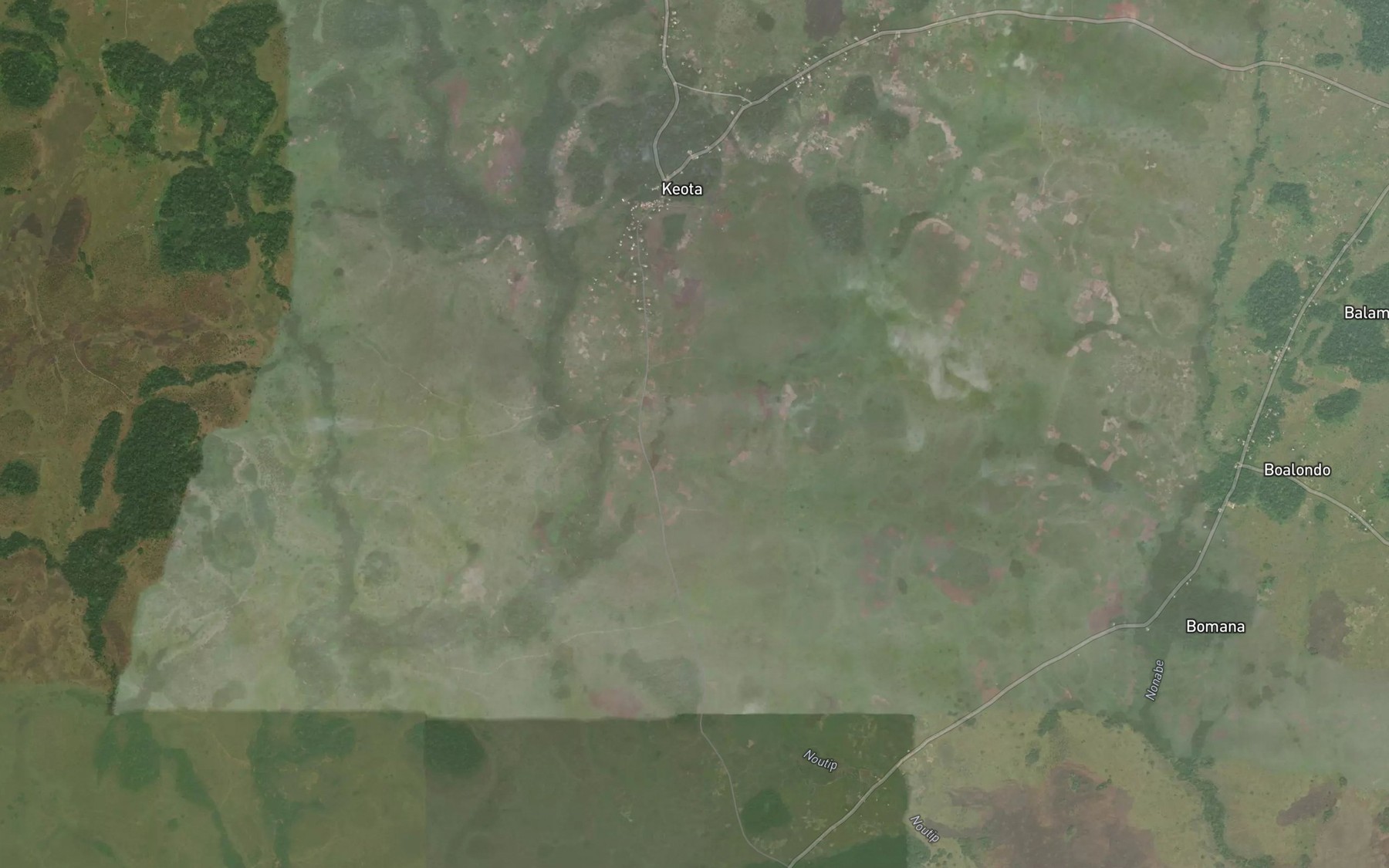 Satellite map of the Keota