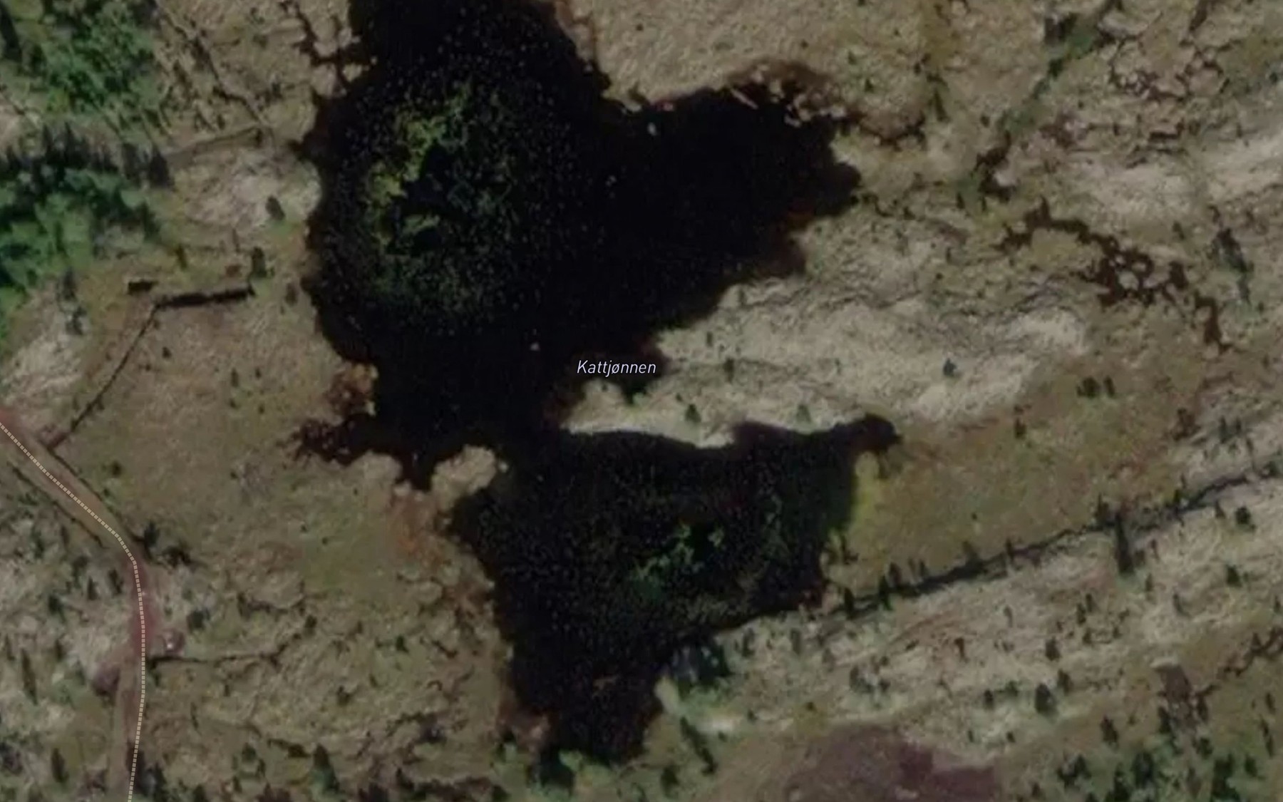 Satellite map of the Kattjornen