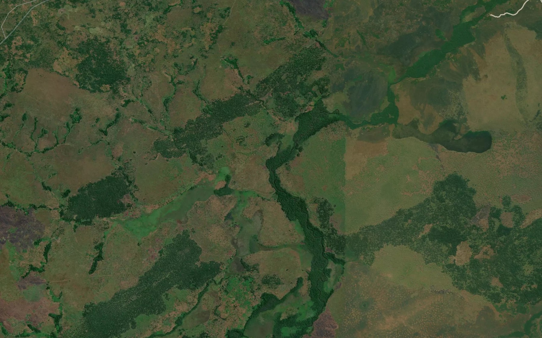 Satellite map of the Luambo