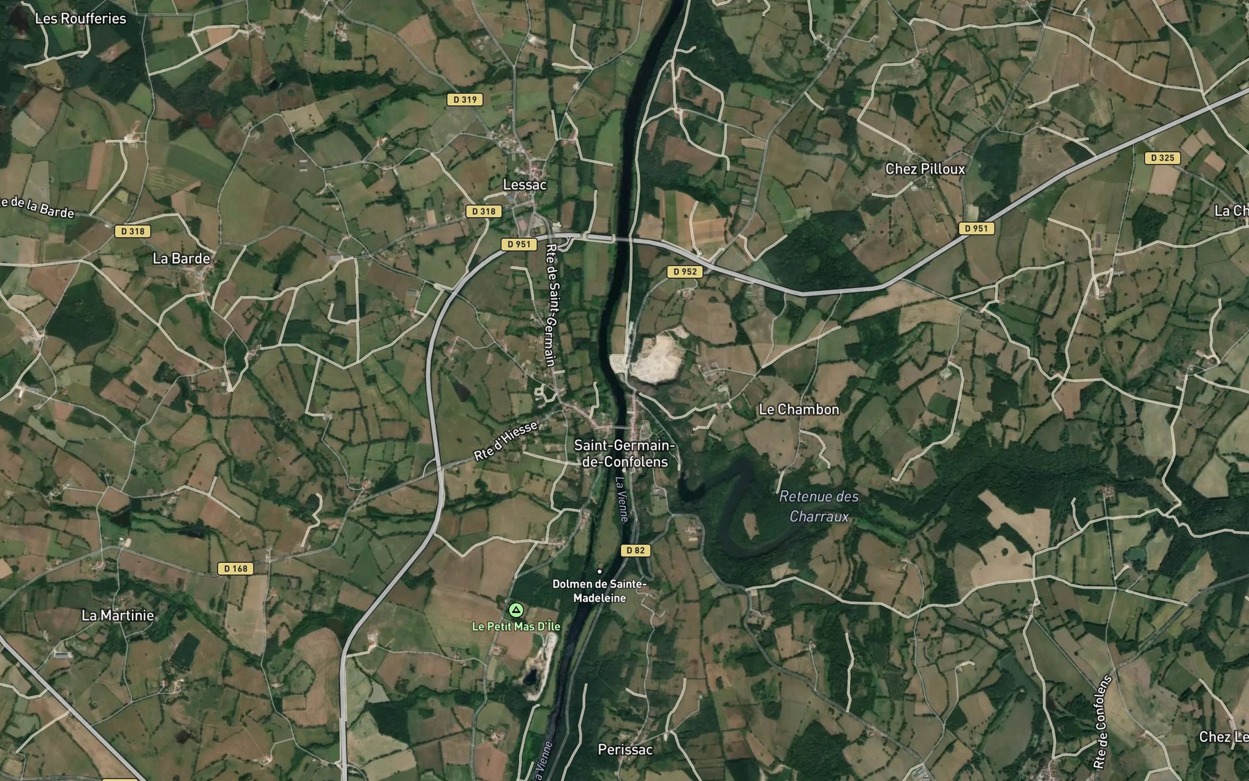 Satellite map of the Issoire