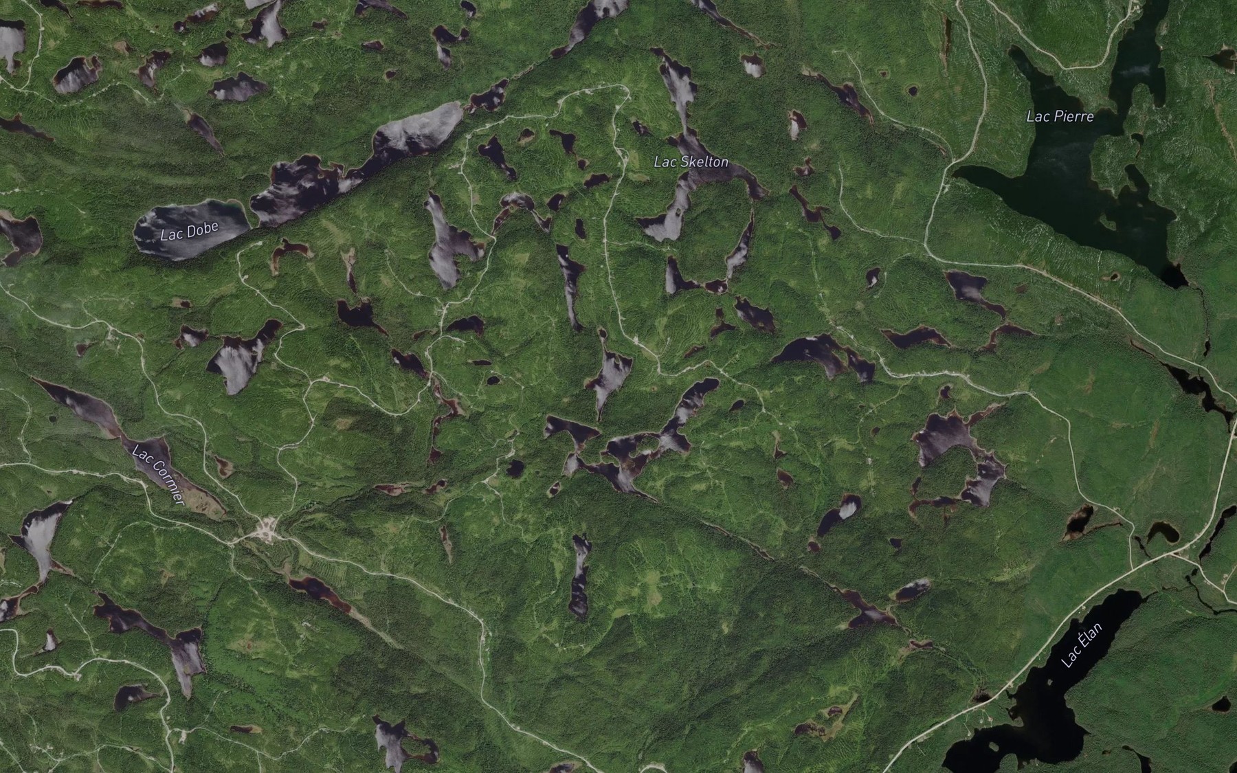 Satellite map of the Lac du Coyote