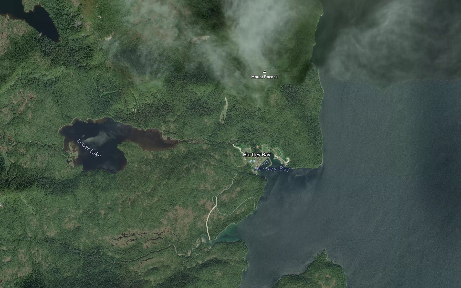 Satellite map of the Gabion River