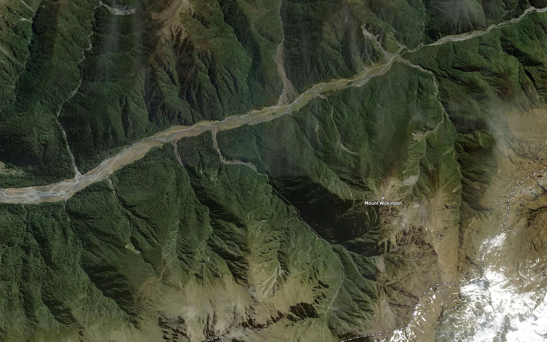 Satellite map of the Townsend Creek
