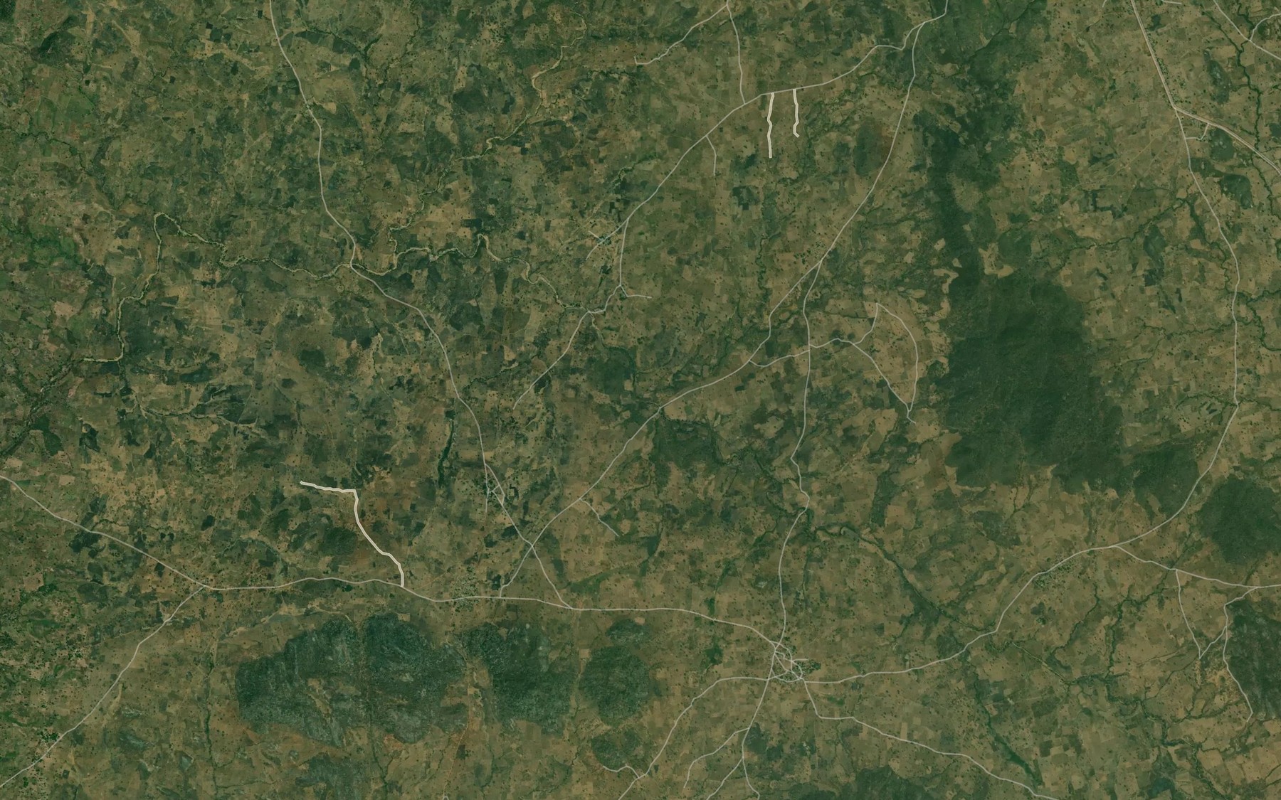 Satellite map of the River Padna