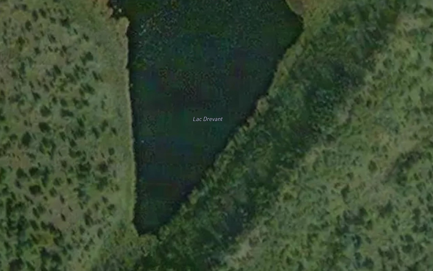 Satellite map of the Lac Drevant