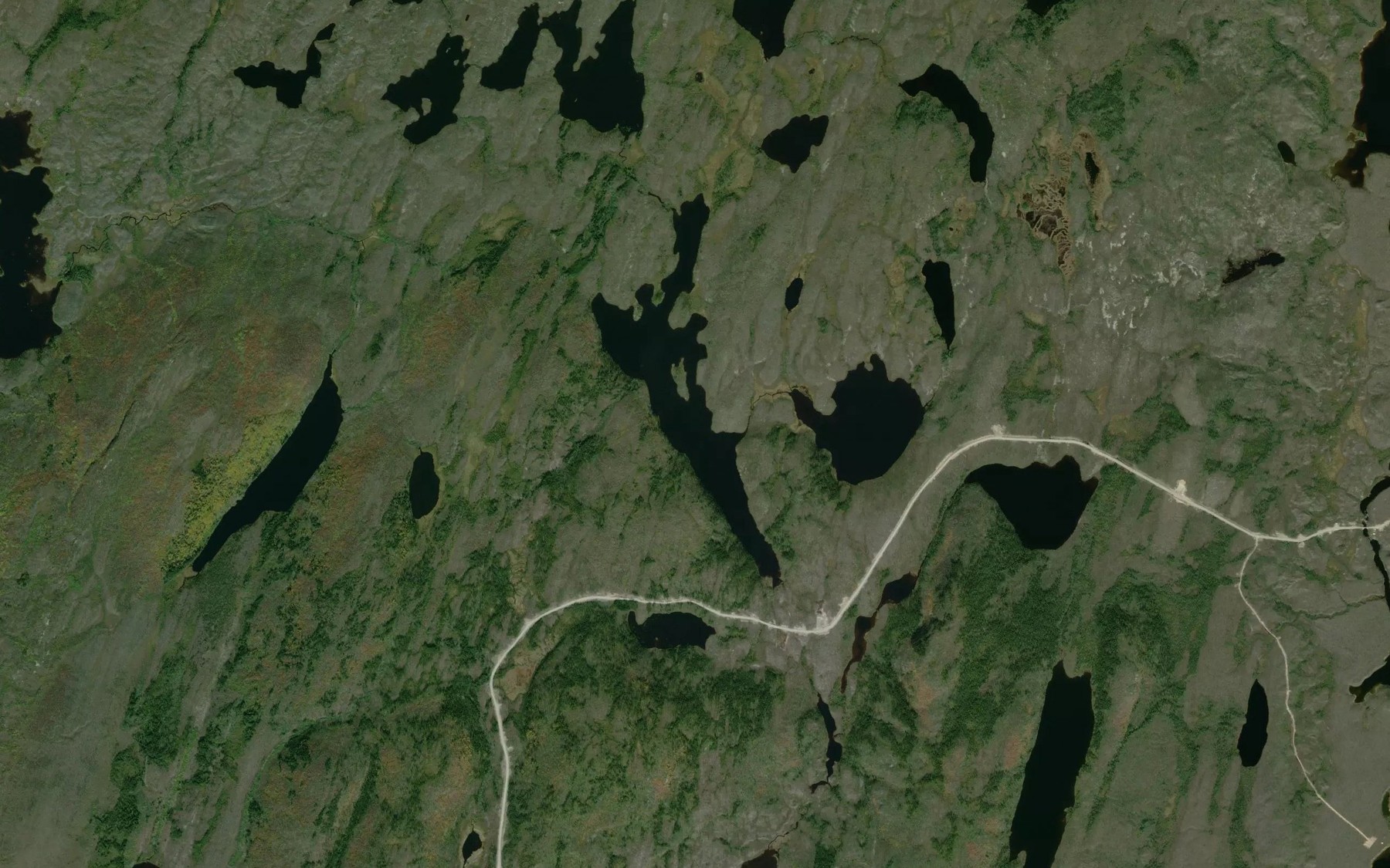 Satellite map of the Lac Sabourin