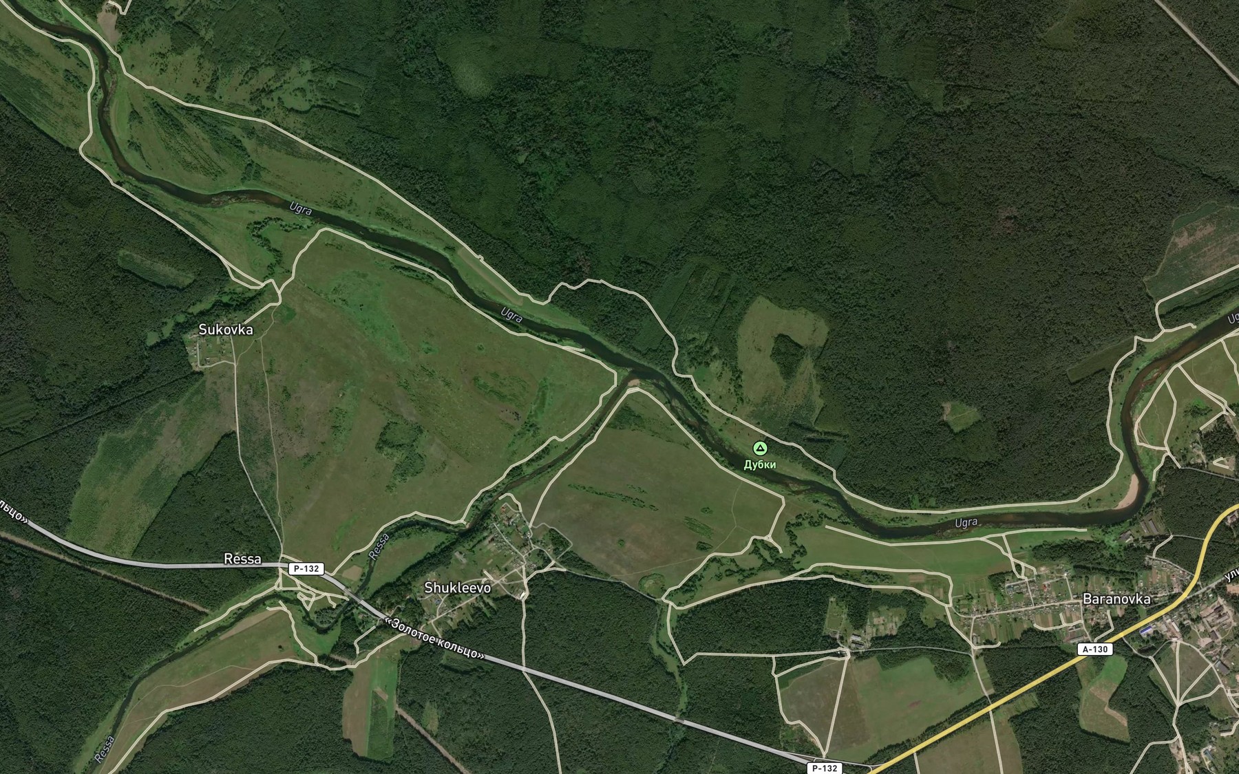 Satellite map of the Ressa