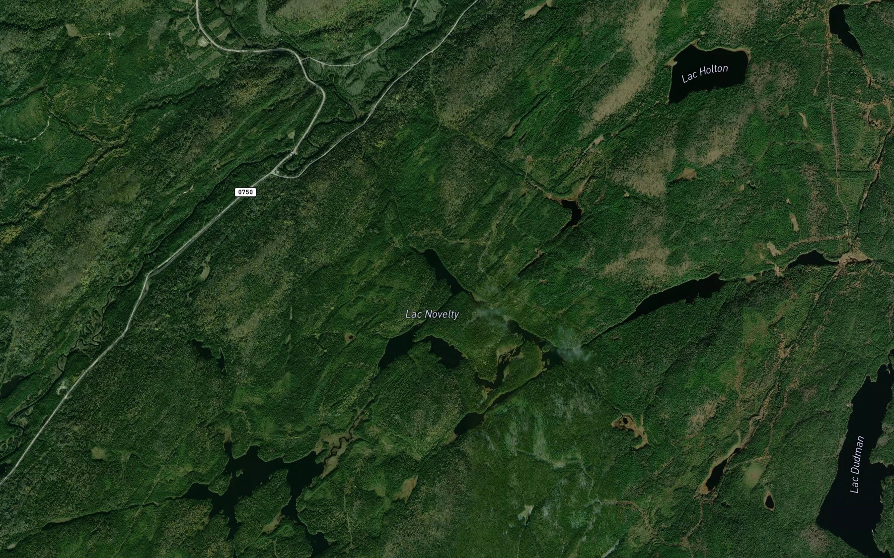 Satellite map of the Lac de la Passe