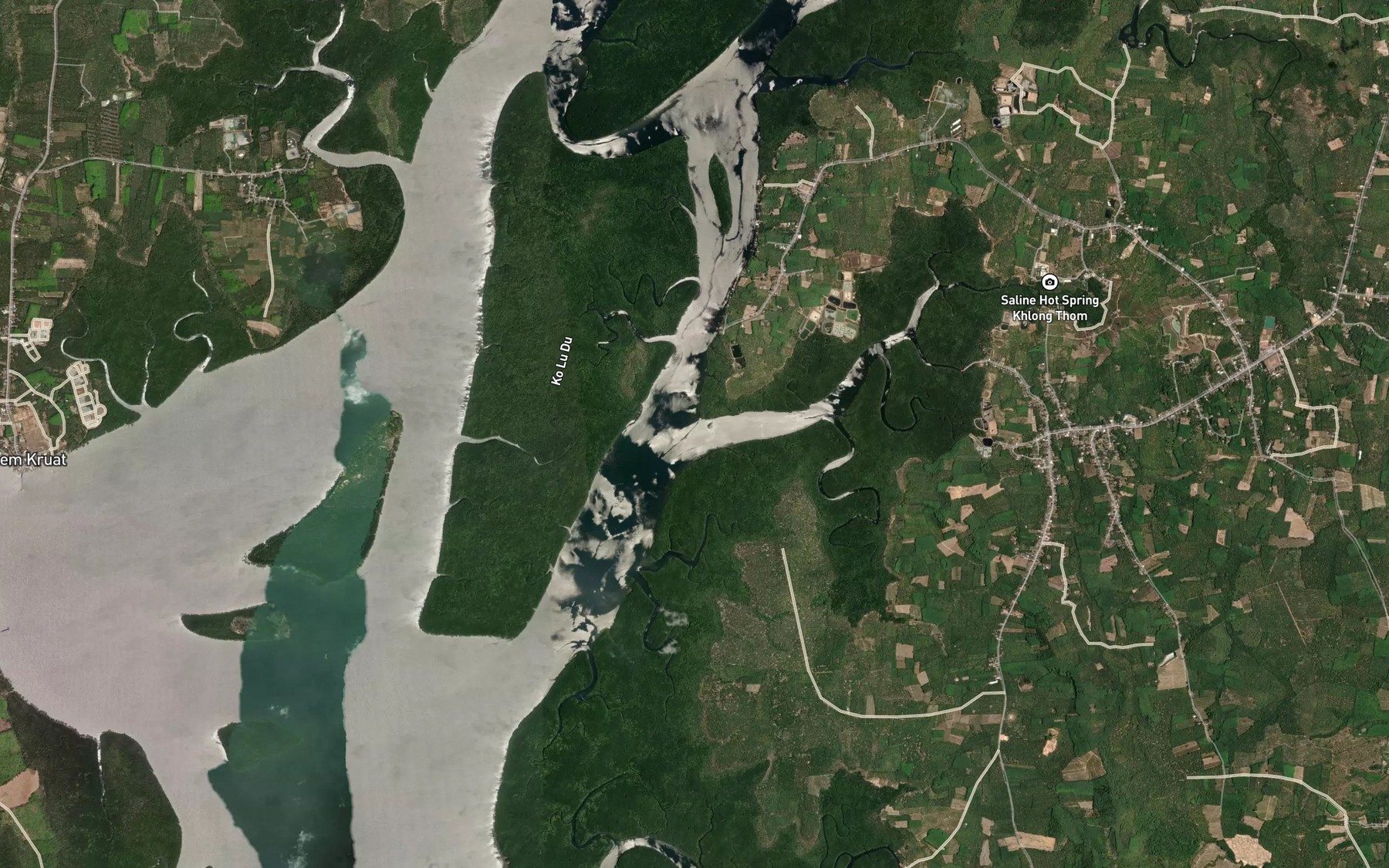 Satellite map of the Khlong Nam Ron