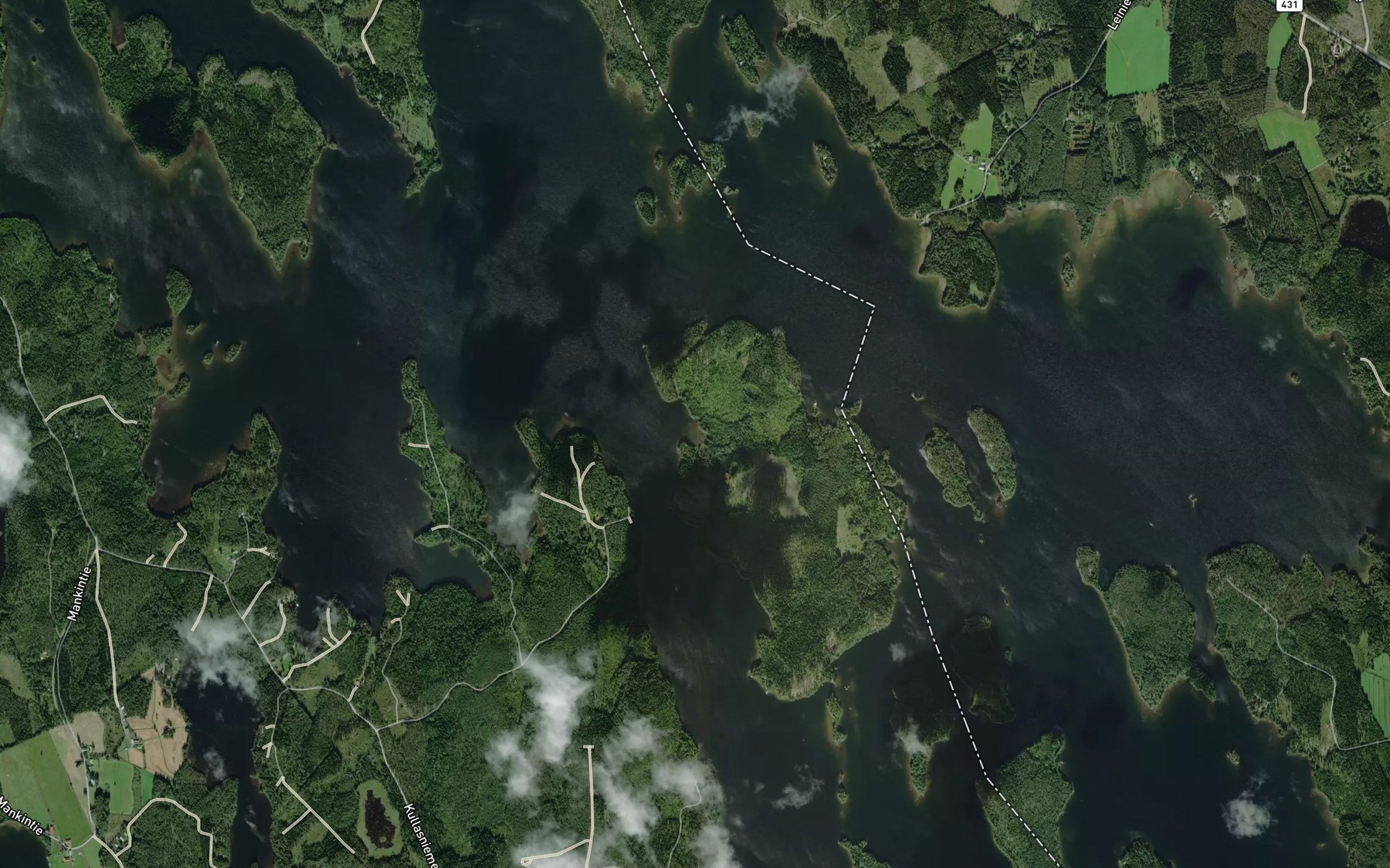 Satellite map of the Pohjoislahti