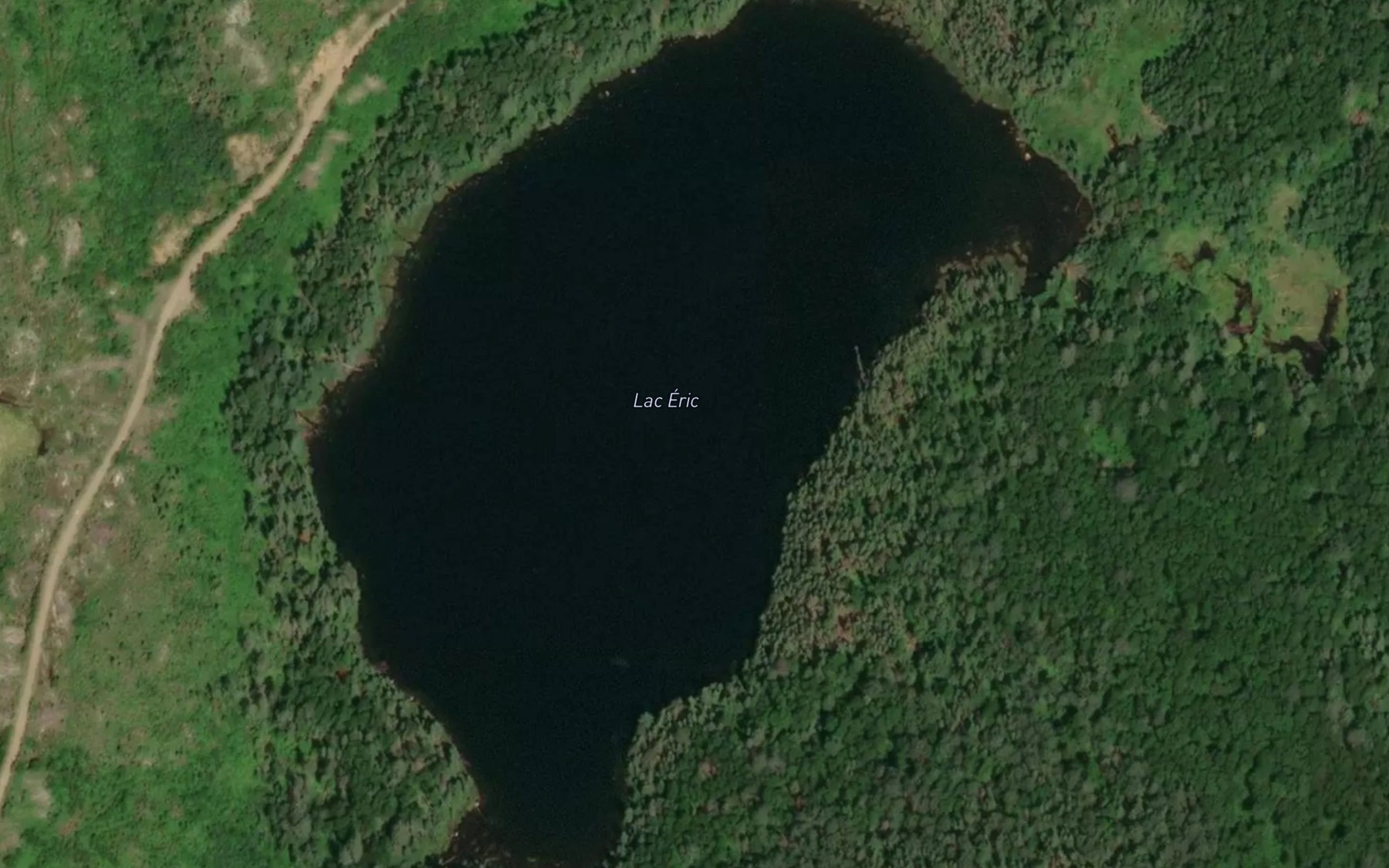 Satellite map of the Lac Eric