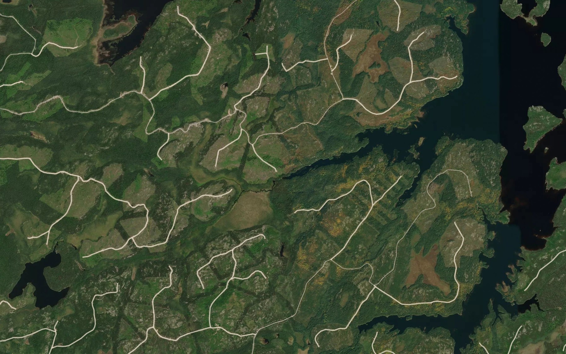 Satellite map of the Ruisseau Bleu