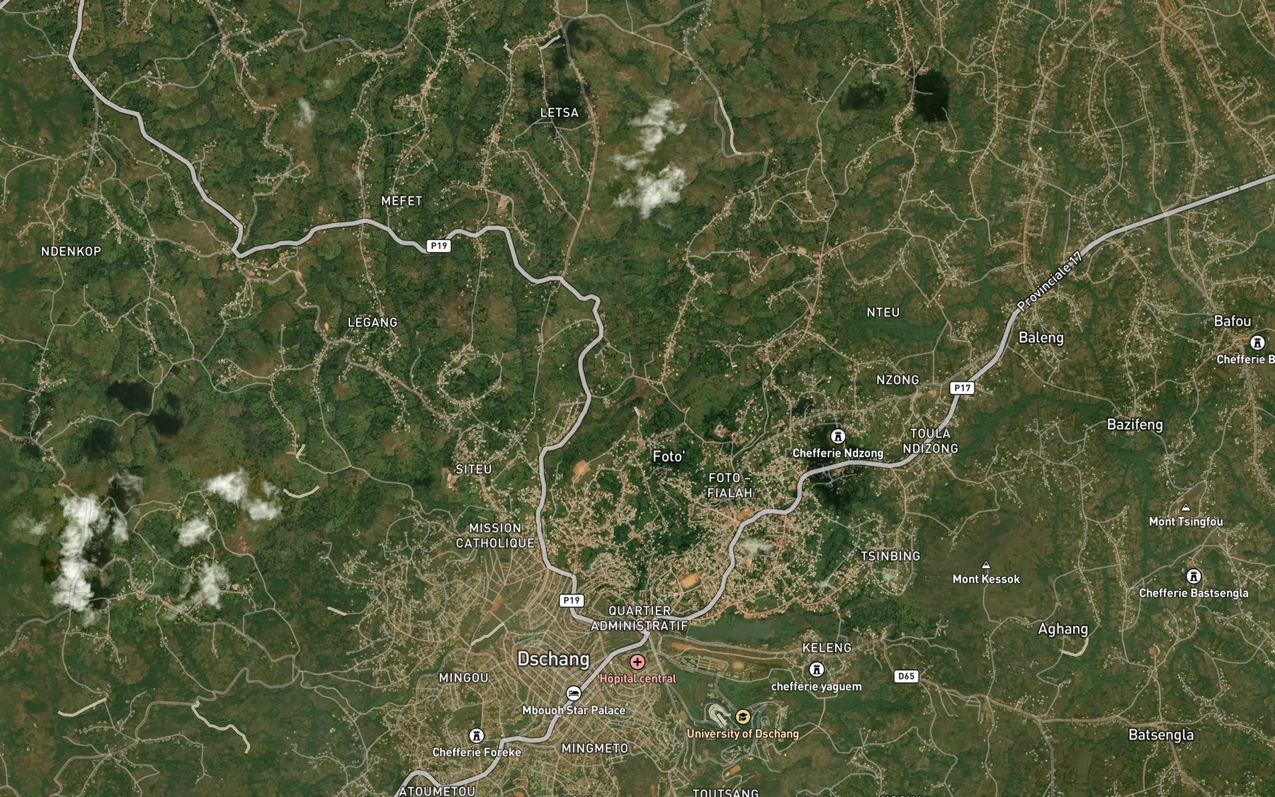 Satellite map of the Zem