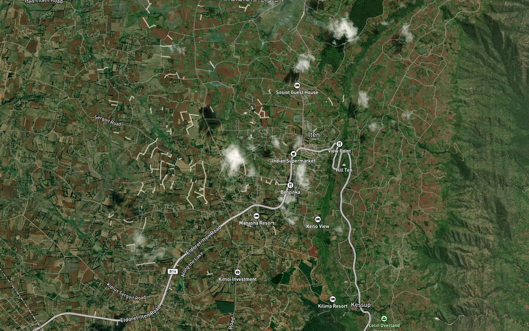 Satellite map of the Kamarin