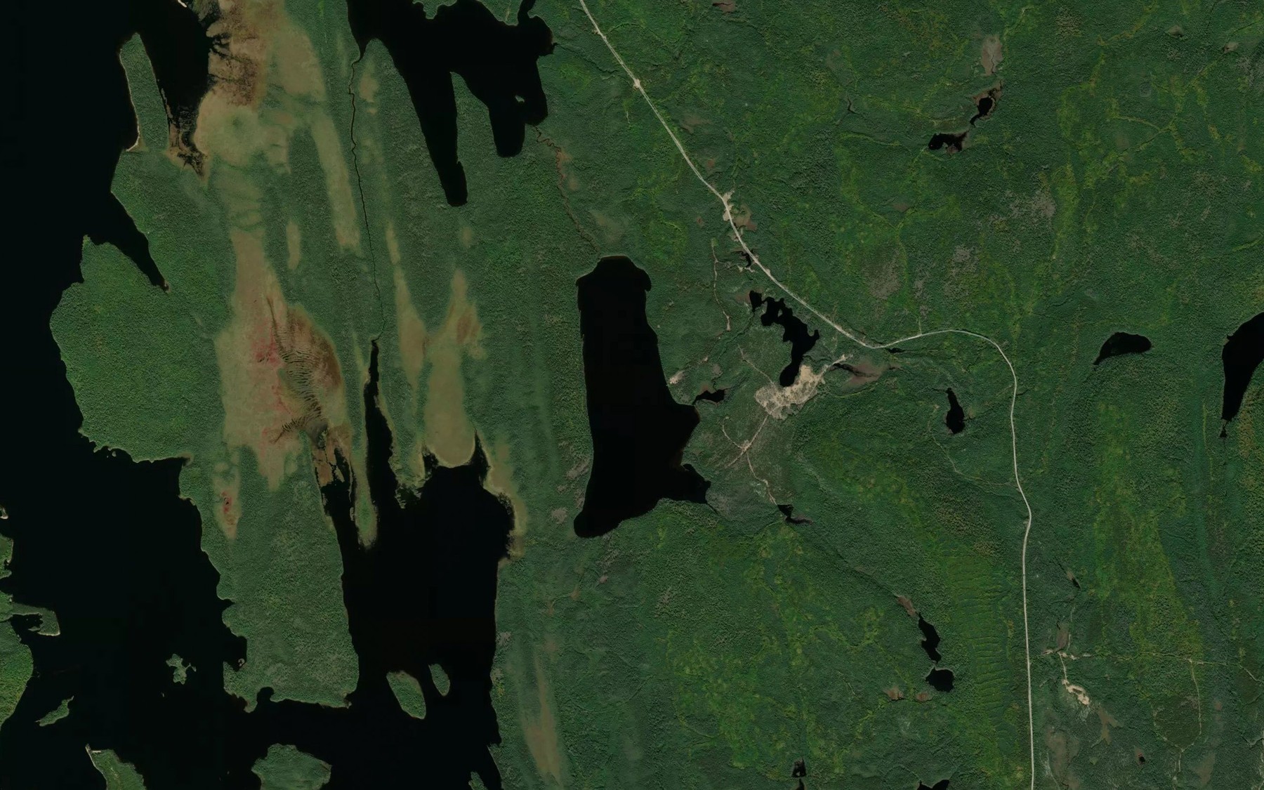 Satellite map of the Lac Tobie